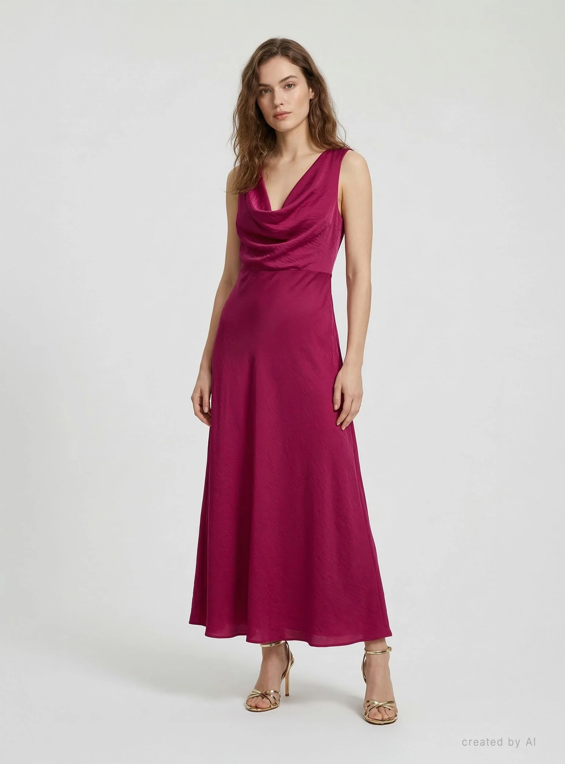 Abito elegante con scollo morbido