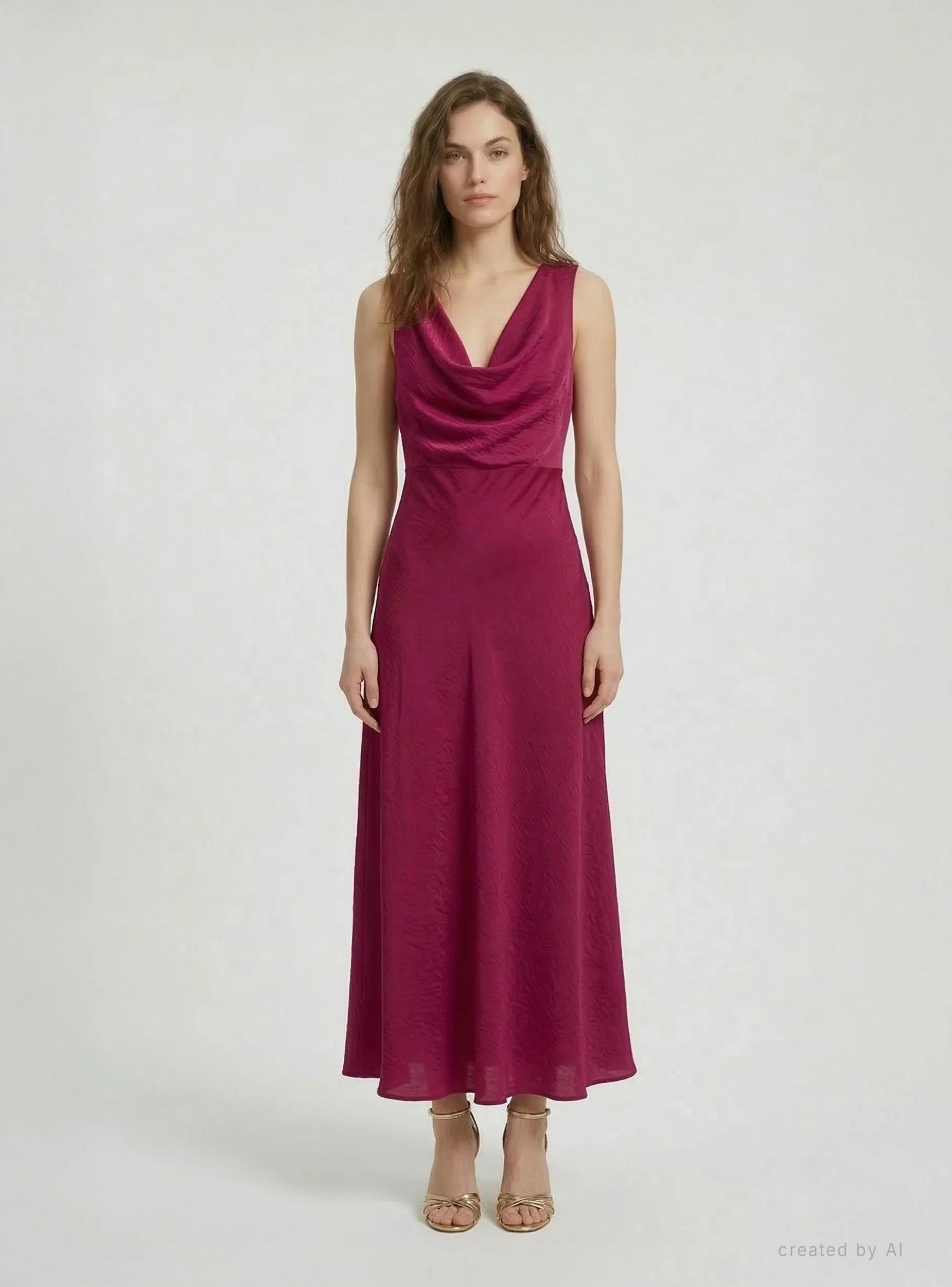 Abito elegante con scollo morbido - Image 2