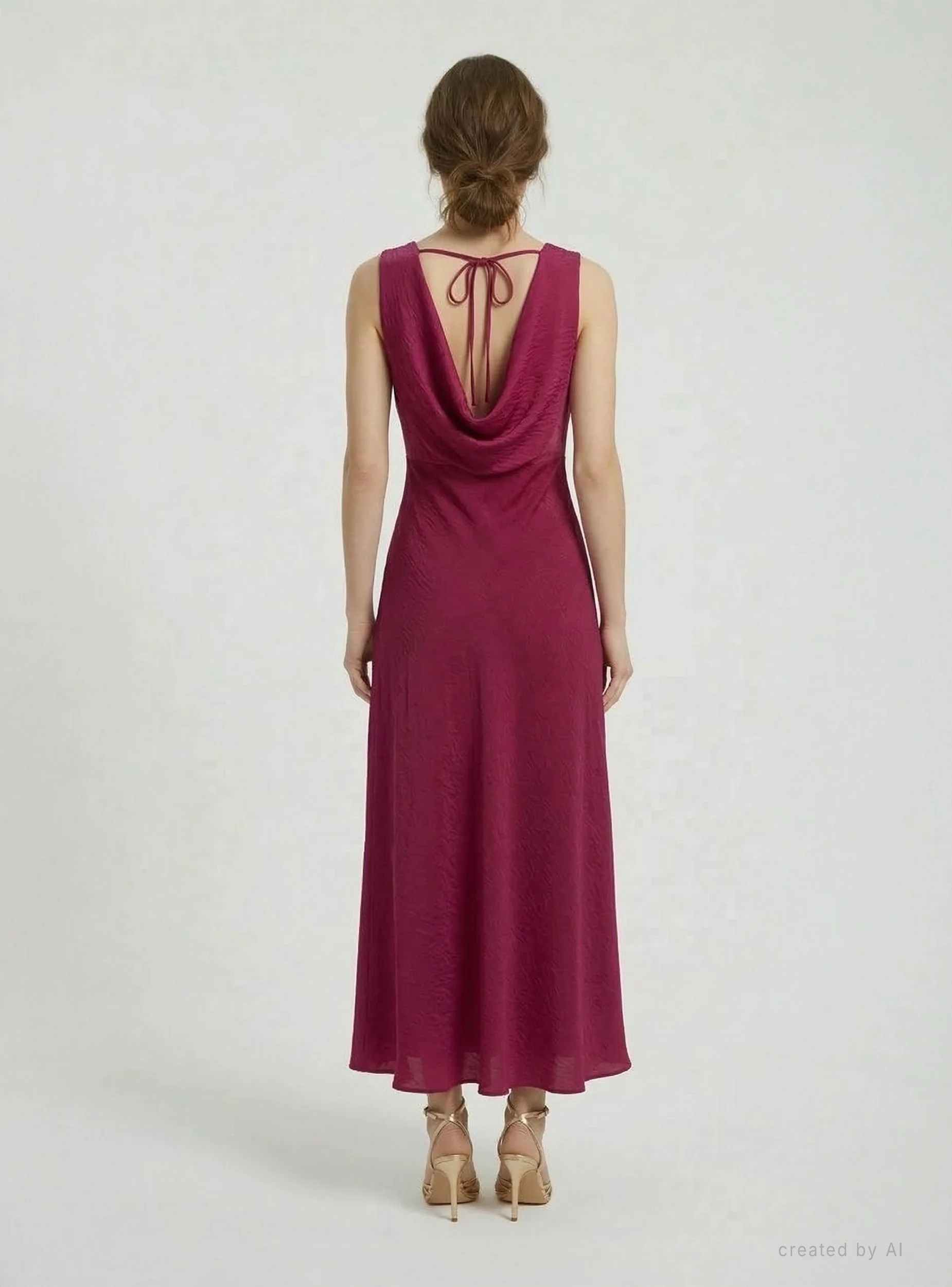 Abito elegante con scollo morbido - Image 3
