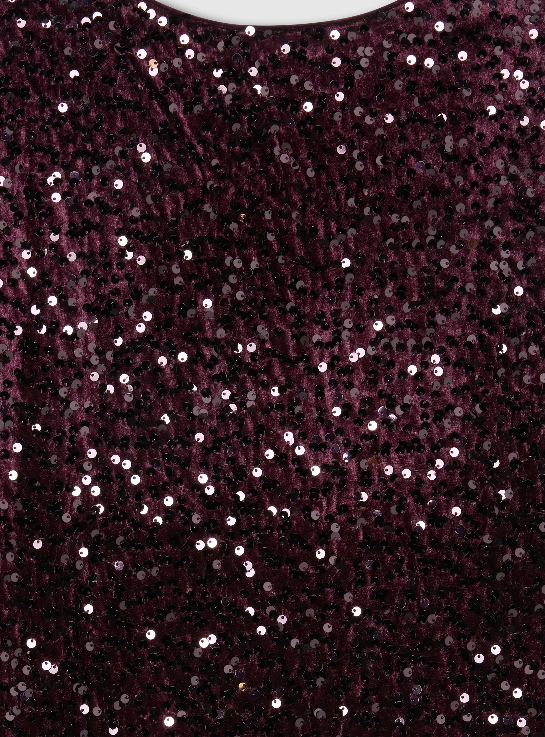Abito girocollo con paillettes - Image 5