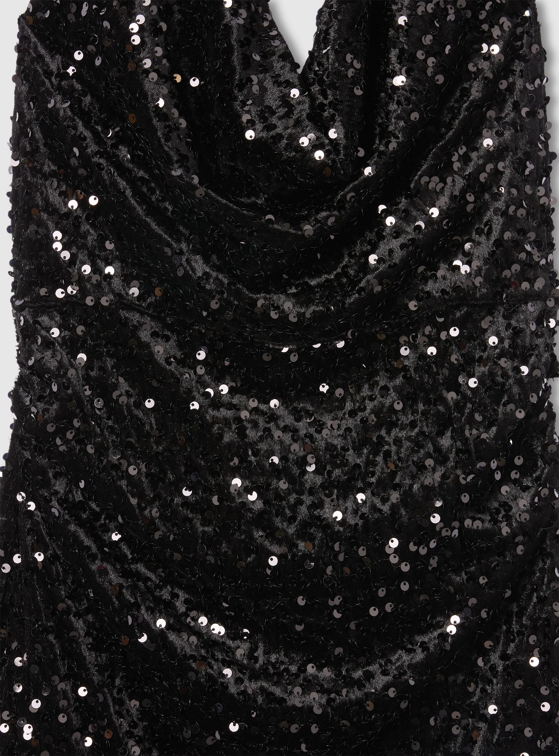 Abito halterneck con paillettes - Image 5