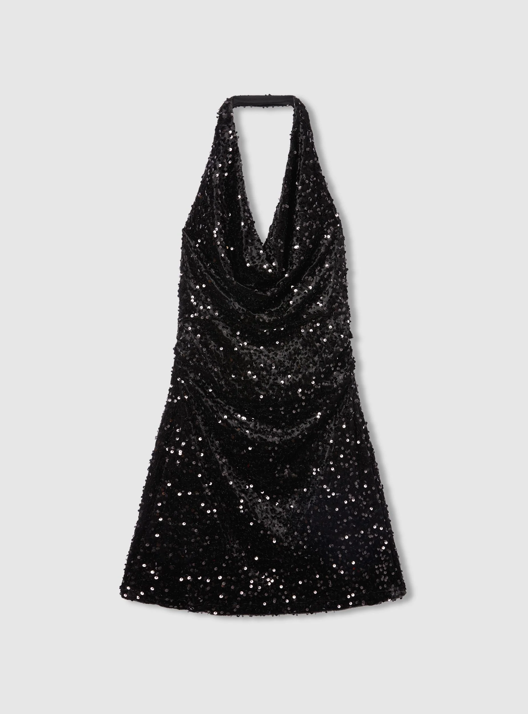 Abito halterneck con paillettes - Image 6