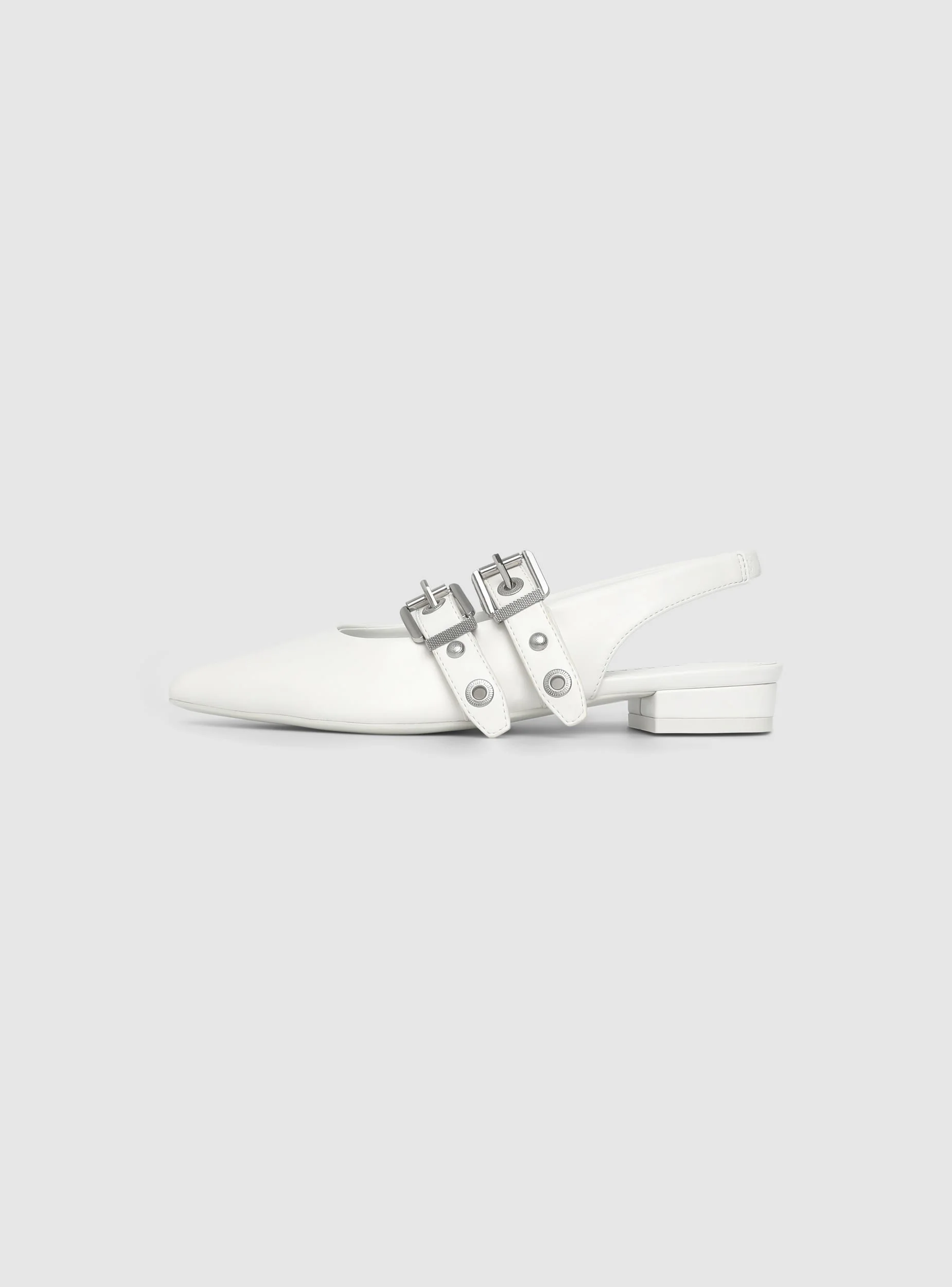 Ballerine slingback con doppia fibbia