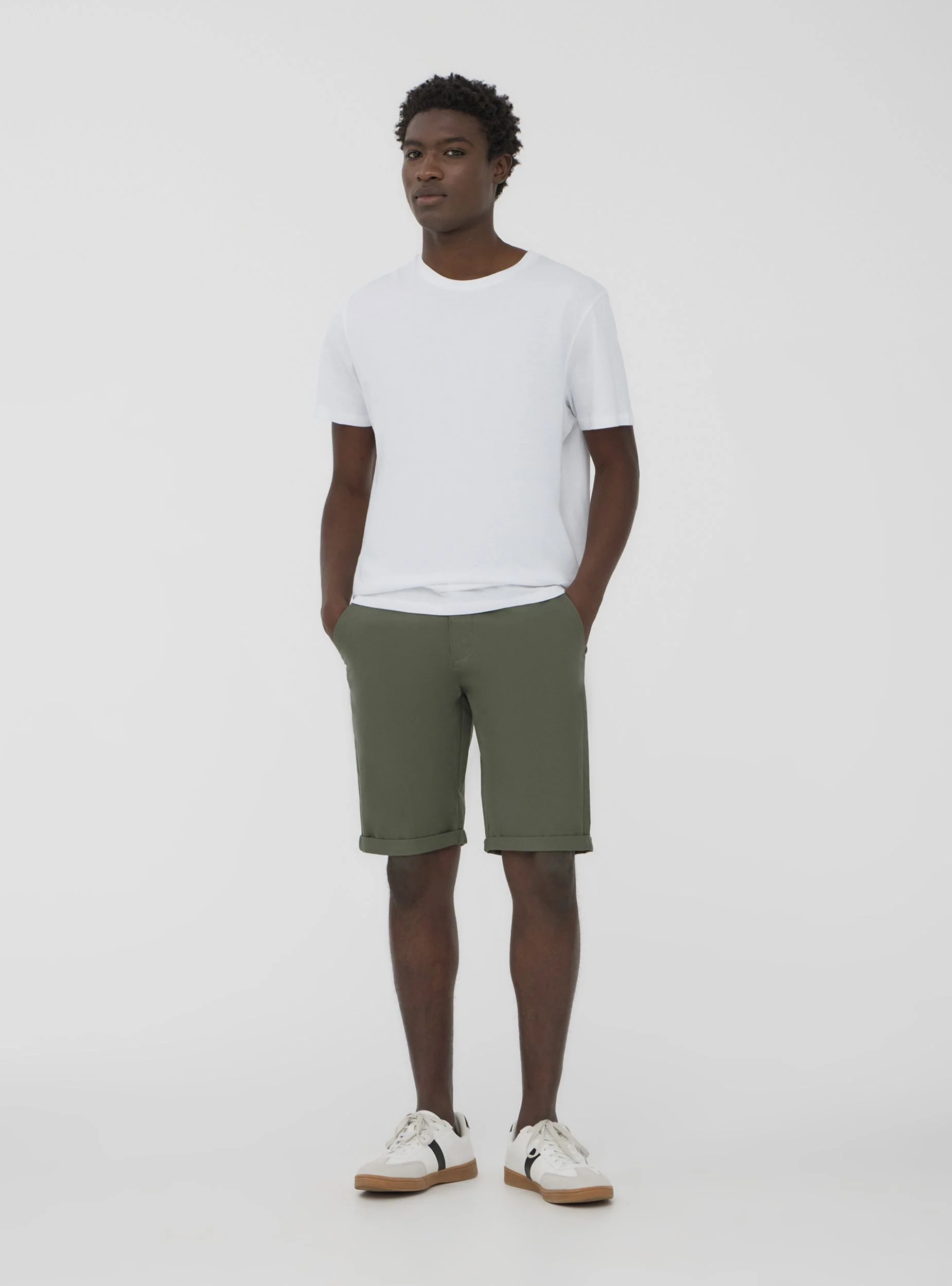 Bermuda chino tinta unita