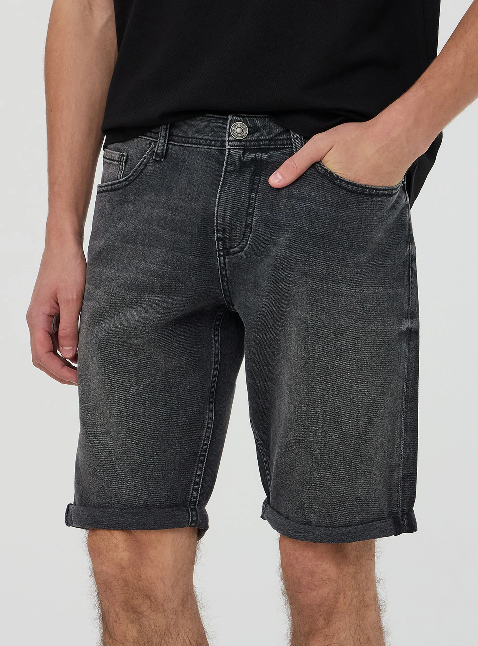 Bermuda di jeans cinque tasche - Image 3