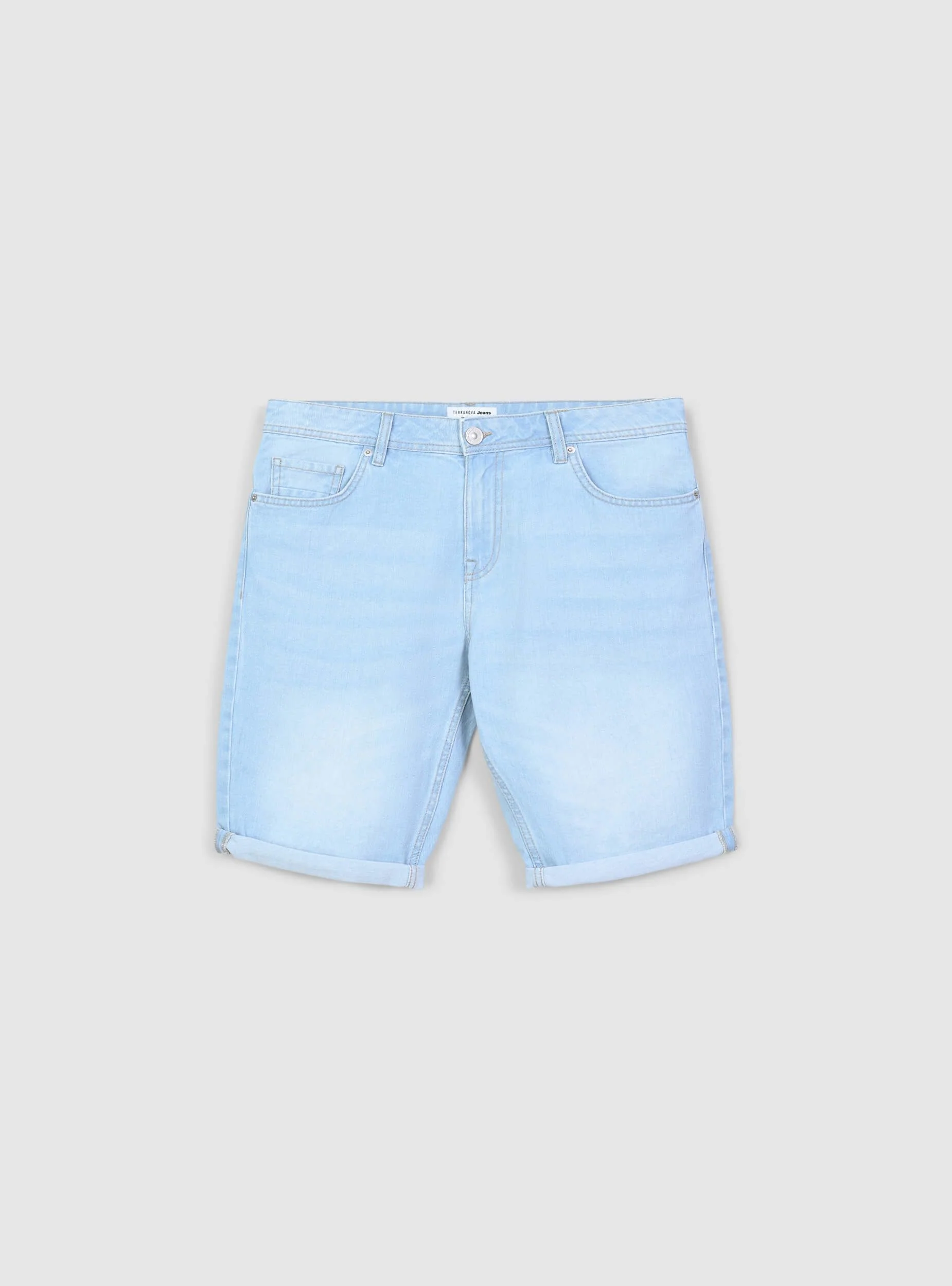 Bermuda in denim chiaro cinque tasche - Image 5