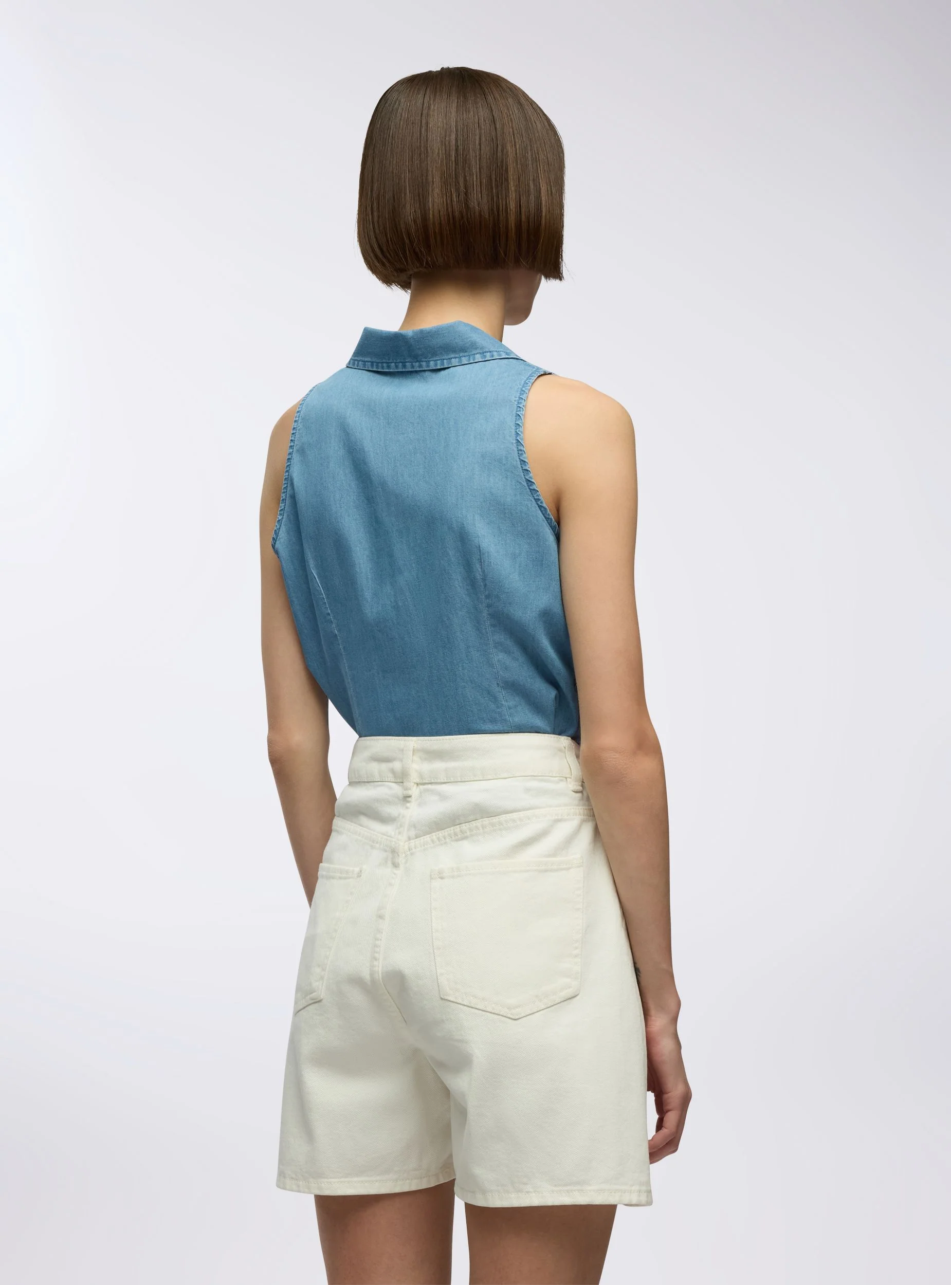 Bermuda in denim cinque tasche - Image 3