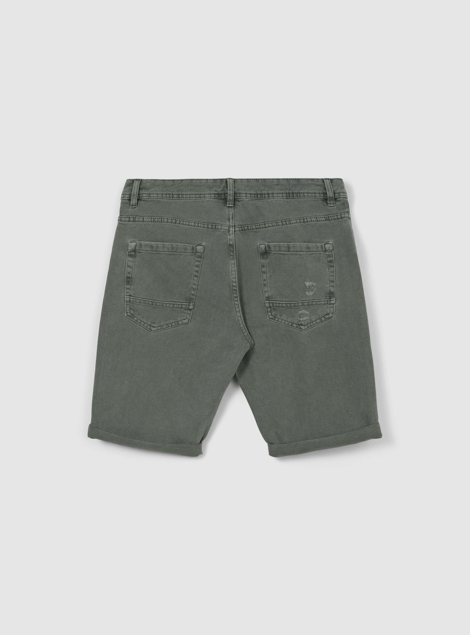 Bermuda in denim con strappi - Image 6