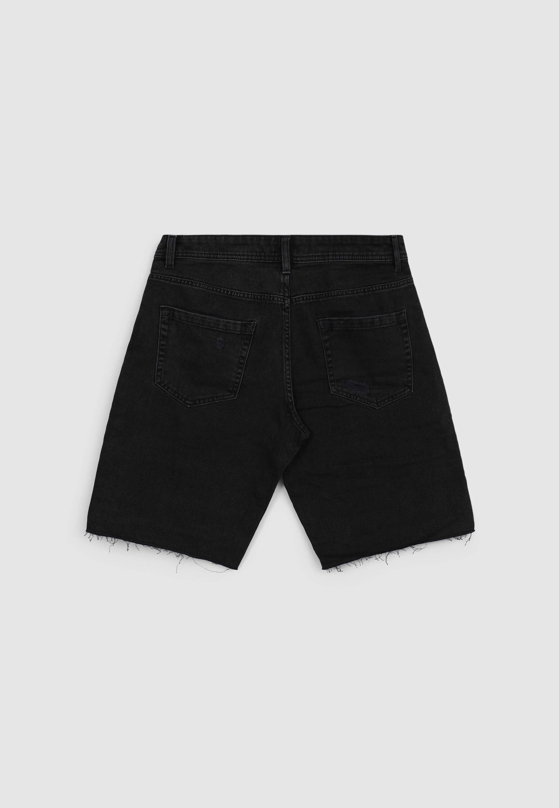 Bermuda in denim sfrangiati con strappi - Image 6