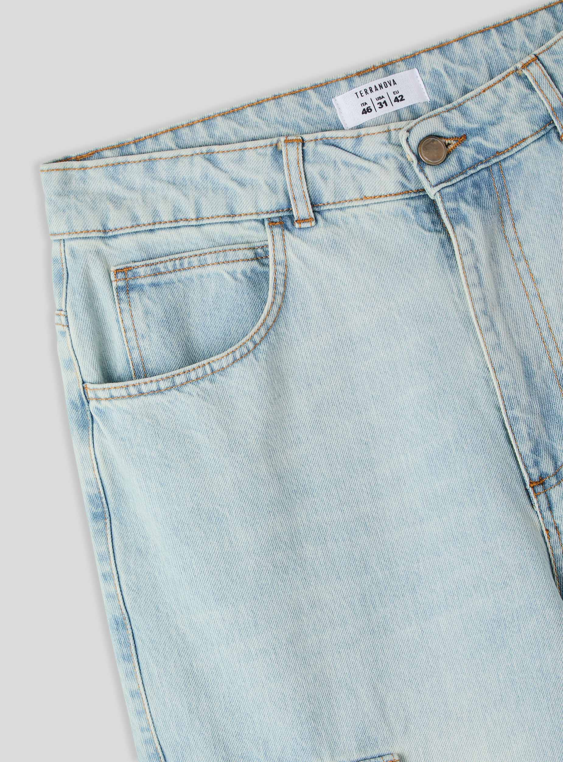 Bermuda jeans super baggy cargo - Image 5