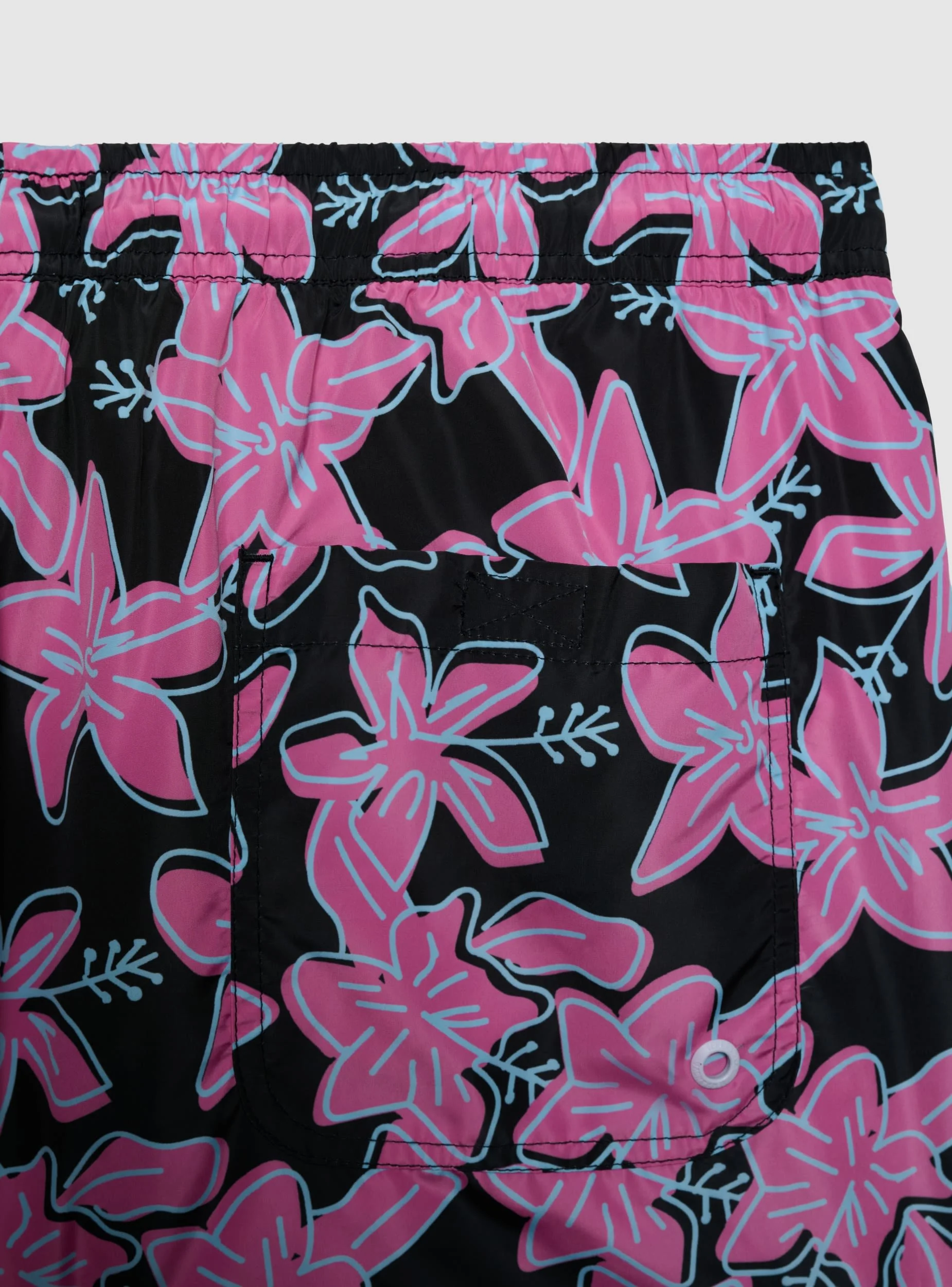 Bermuda mare con stampa fiori e logo - Image 8
