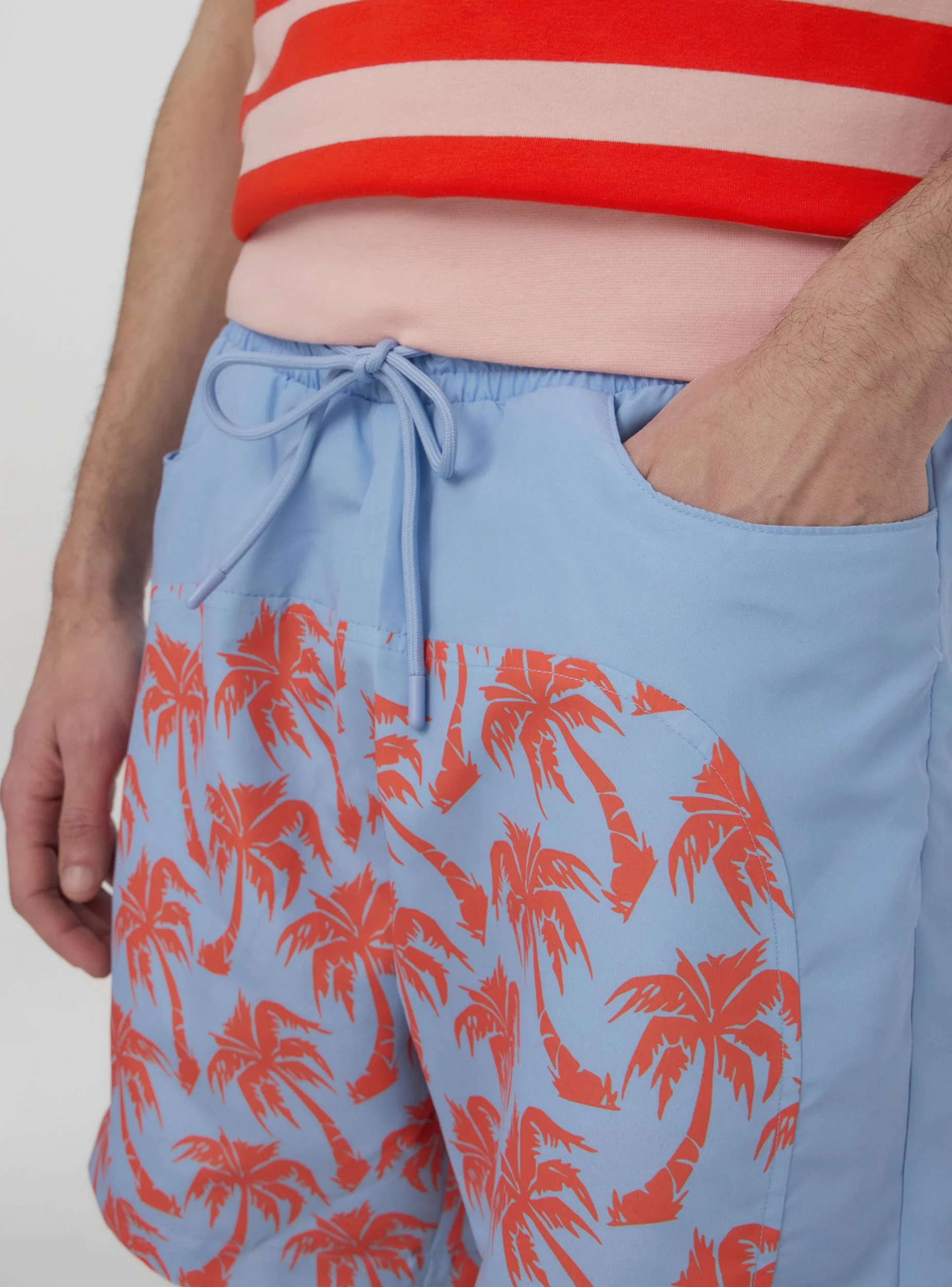Bermuda mare lunghi fantasia palme TRNPOPLAB - Image 5