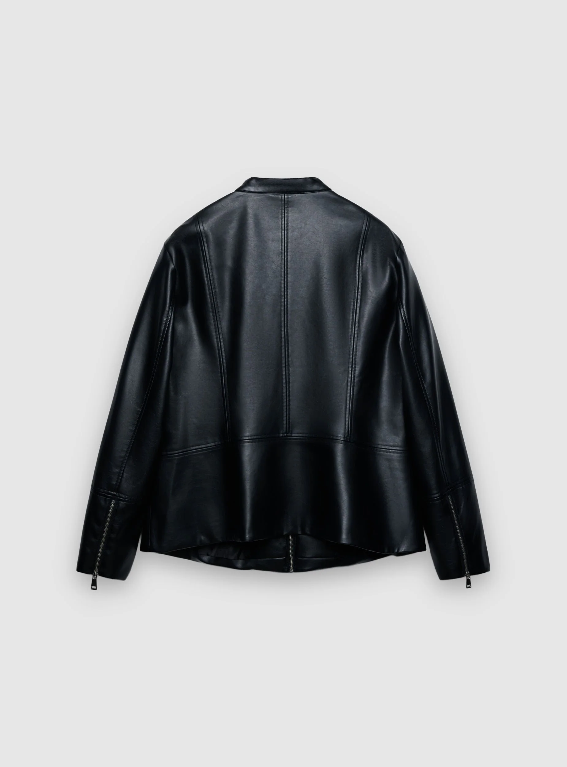 Biker similpelle collo alla coreana - Image 7