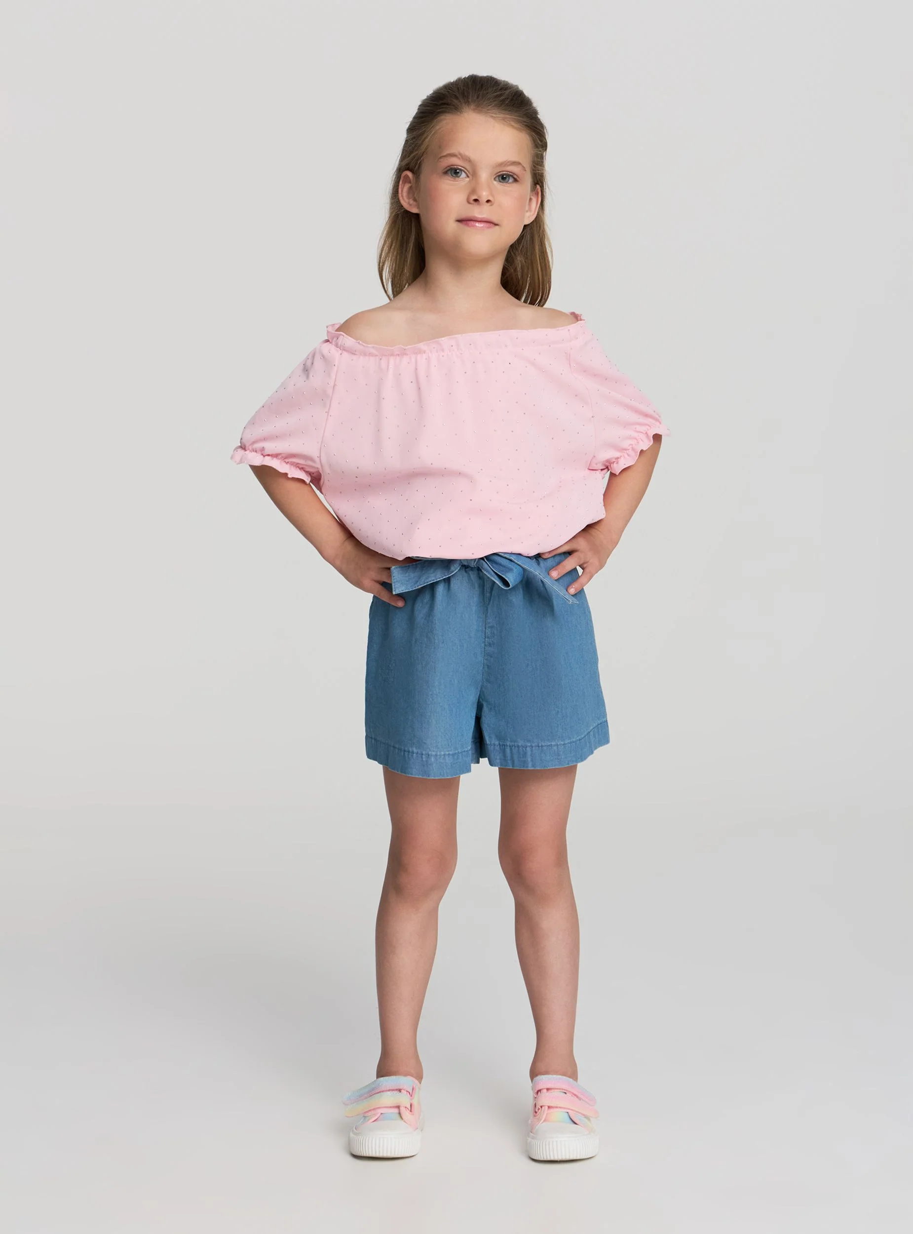 Blusa con applicazioni