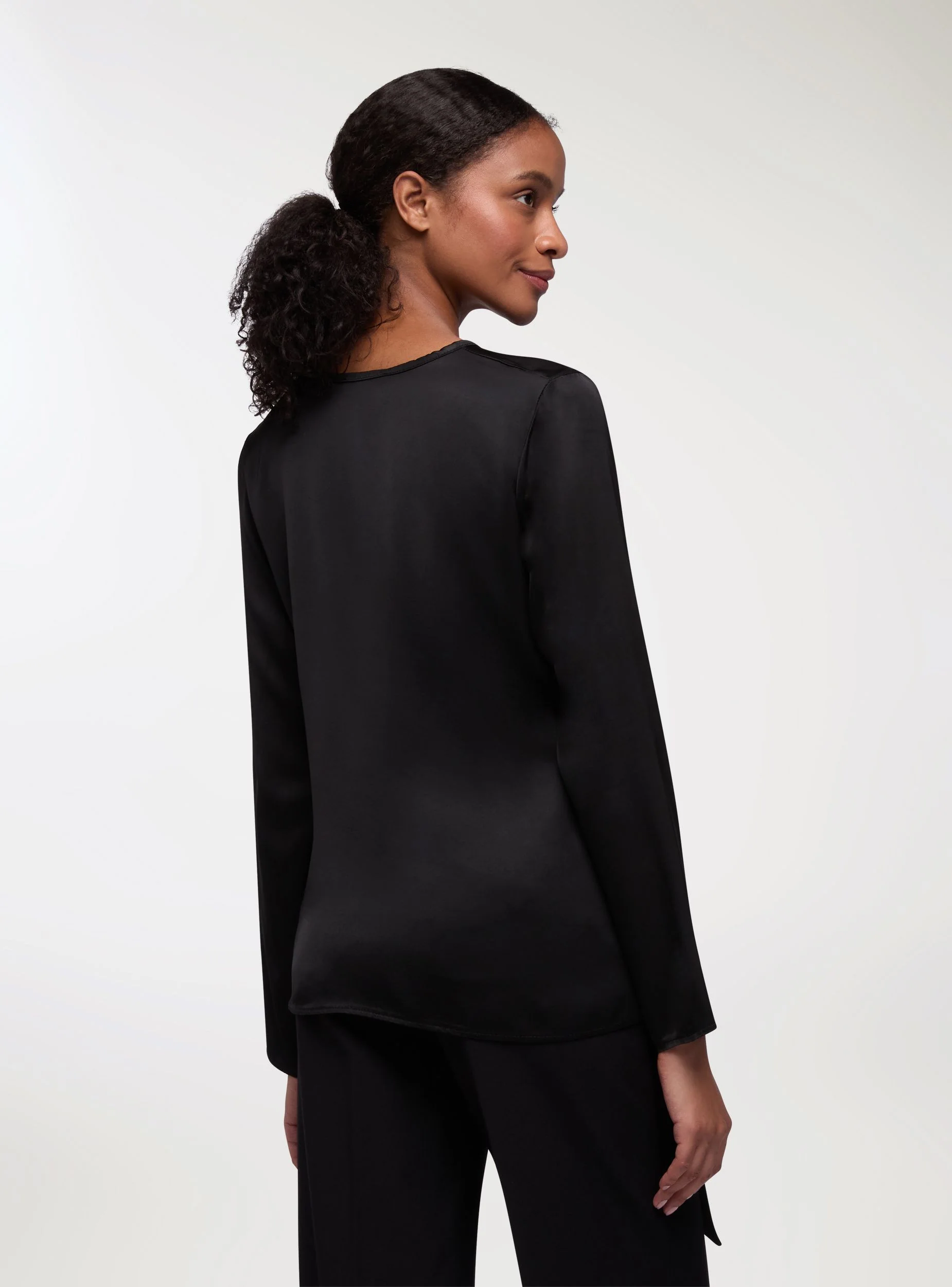 Blusa con nodo laterale - Image 3