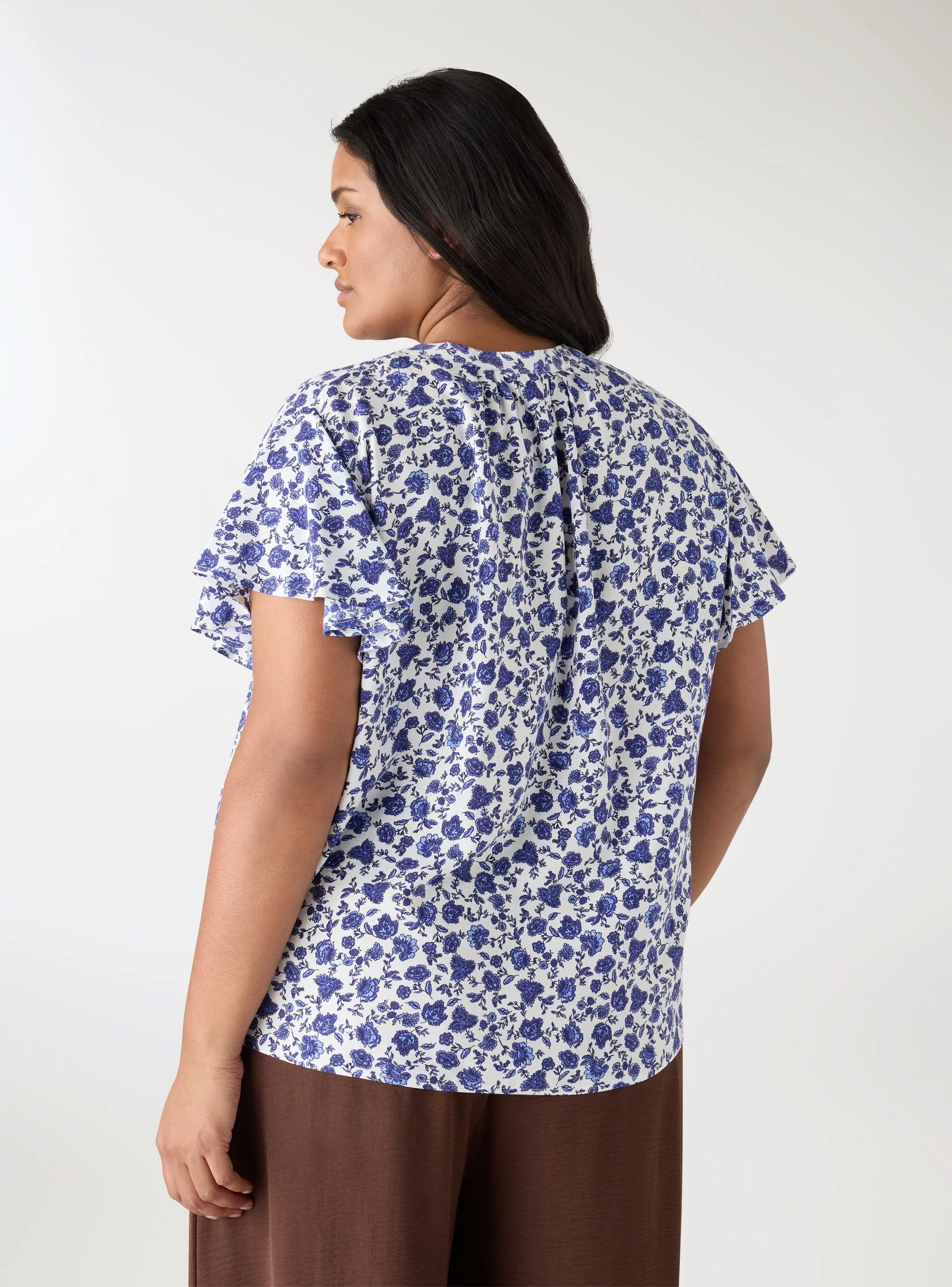 Blusa con stampa fiori - Image 3