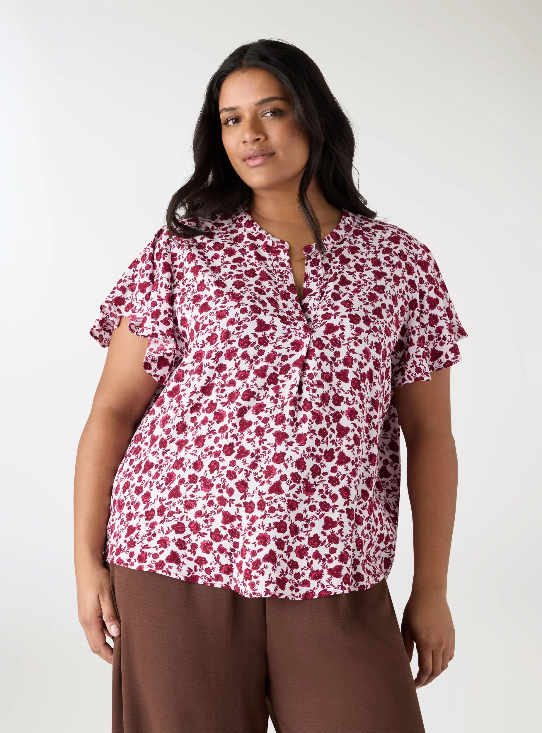 Blusa con stampa fiori - Image 8