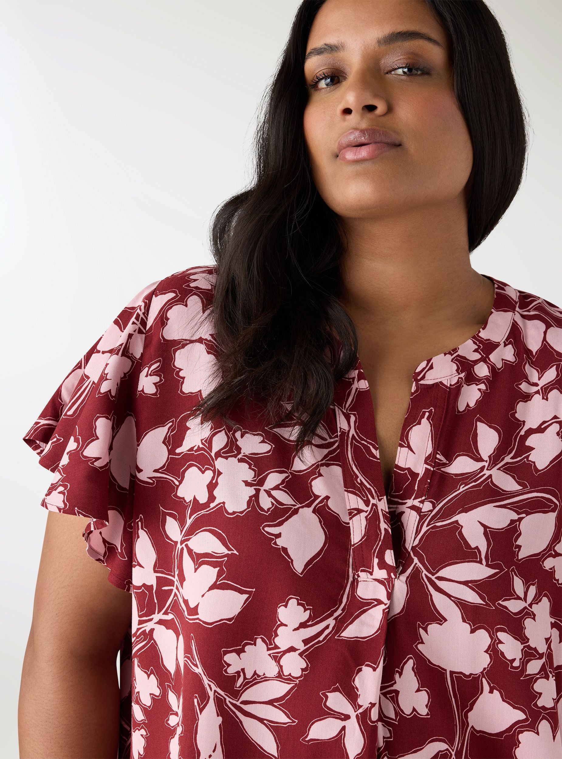 Blusa con stampa floreale - Image 2