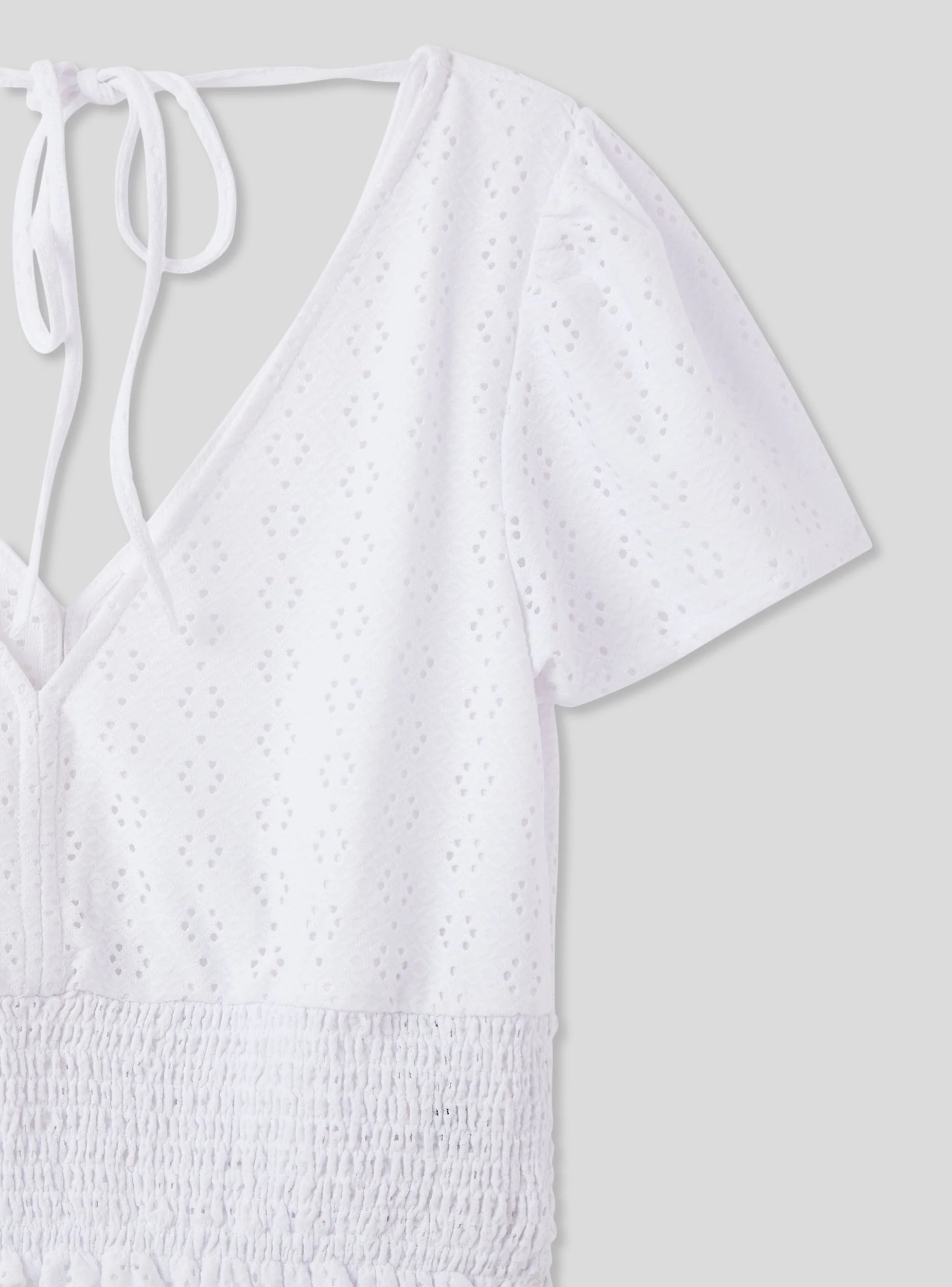 Blusa crop in sangallo - Image 5