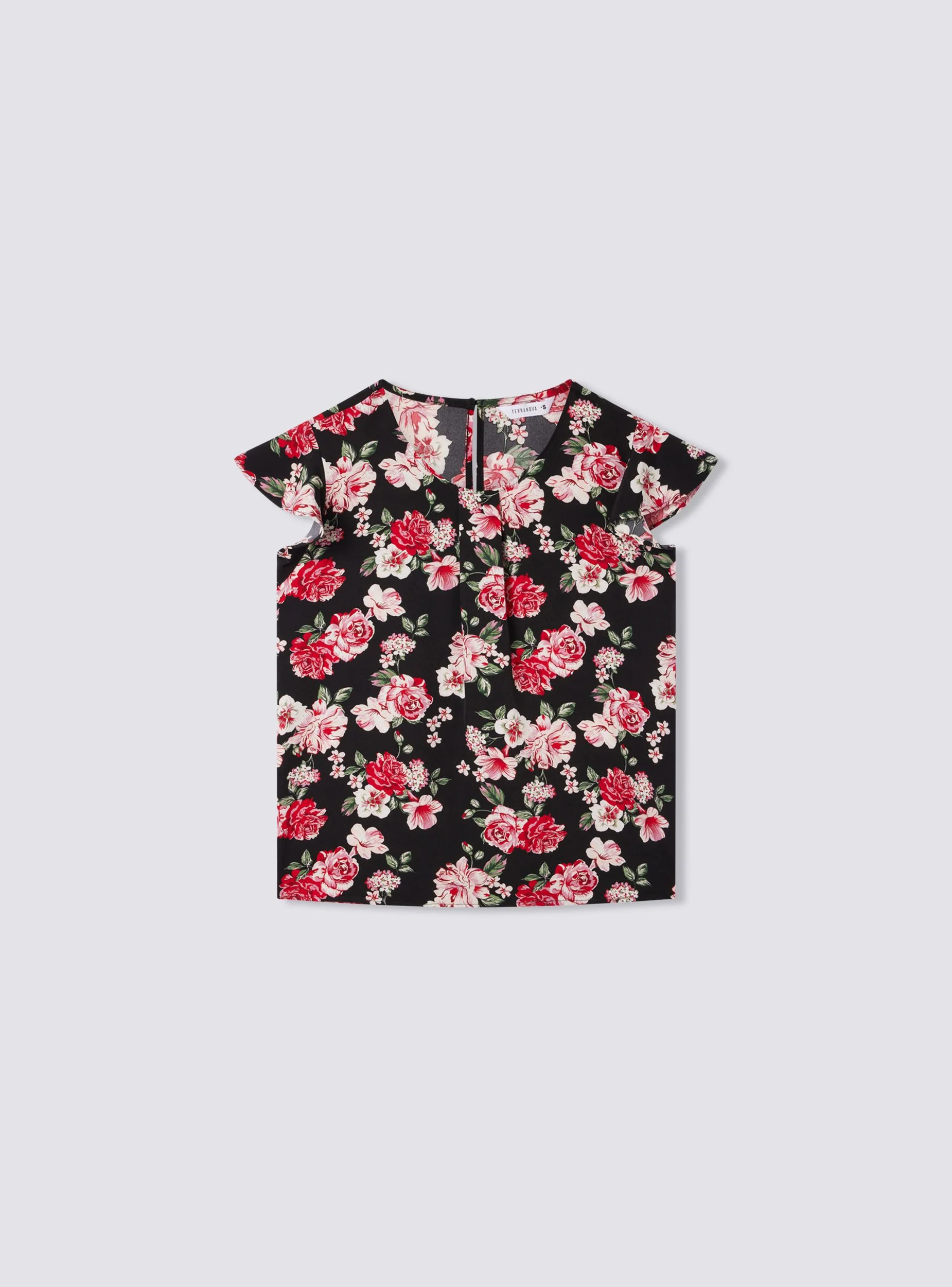 Blusa floreale con maniche a balze - Image 6