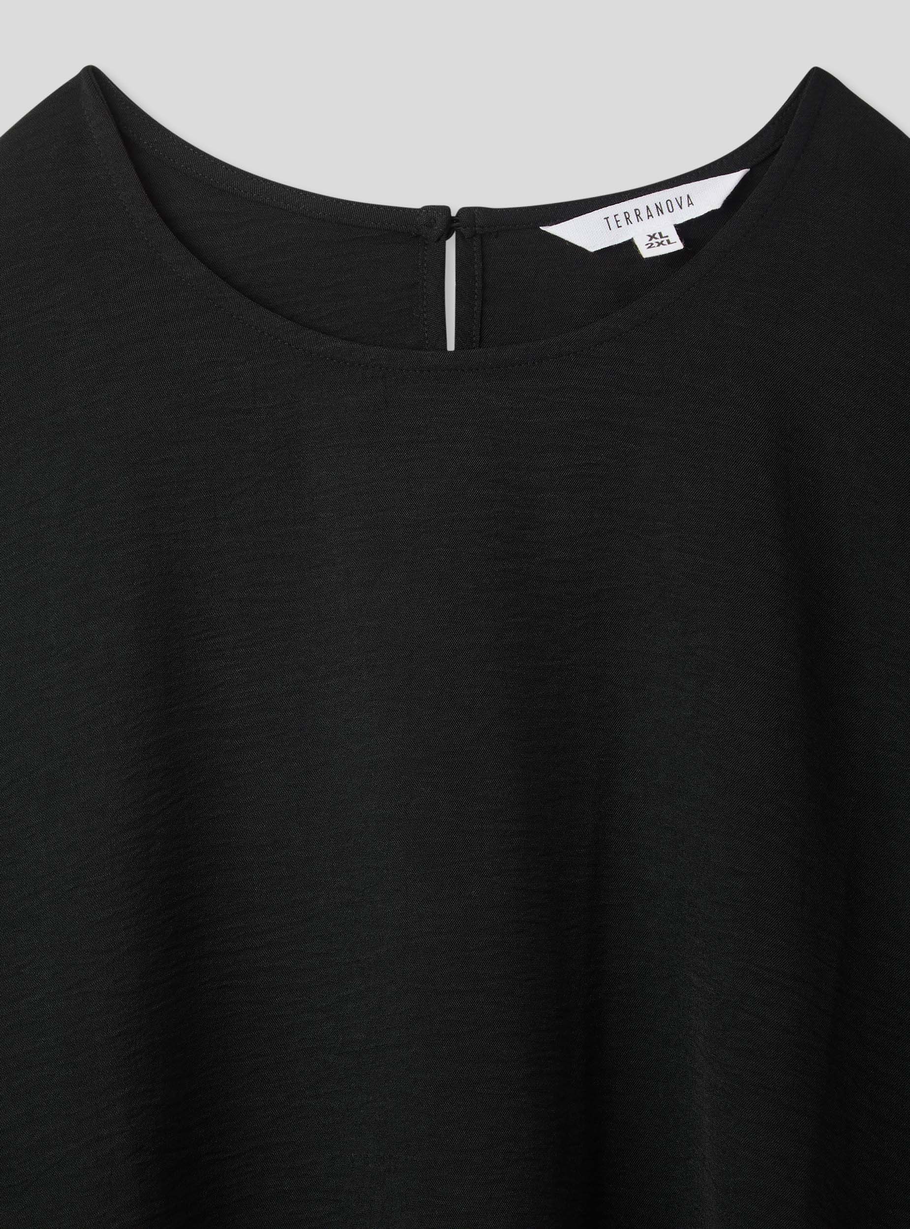 Blusa maniche corte tinta unita - Image 6
