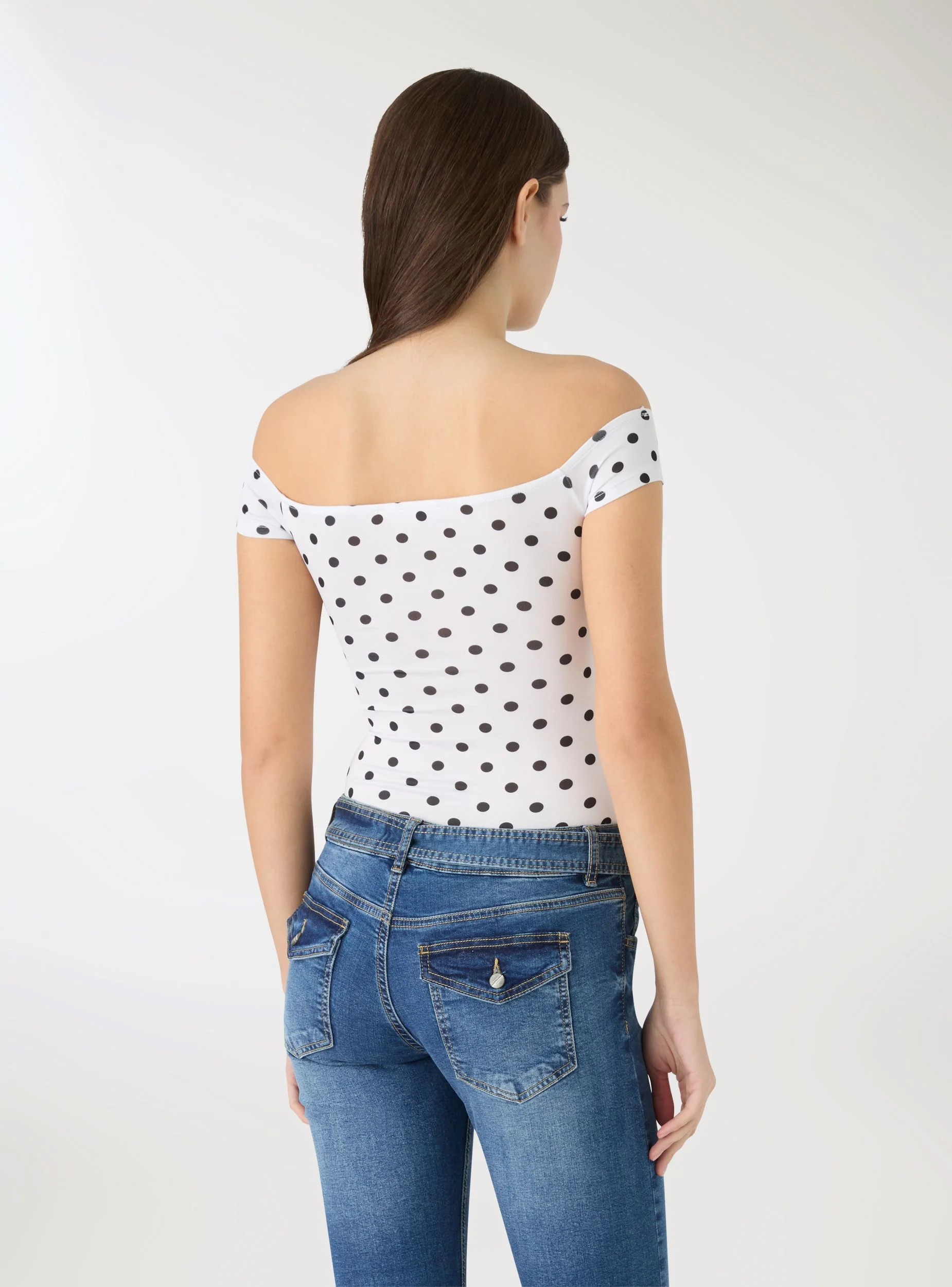 Body a pois con spalle scoperte - Image 4