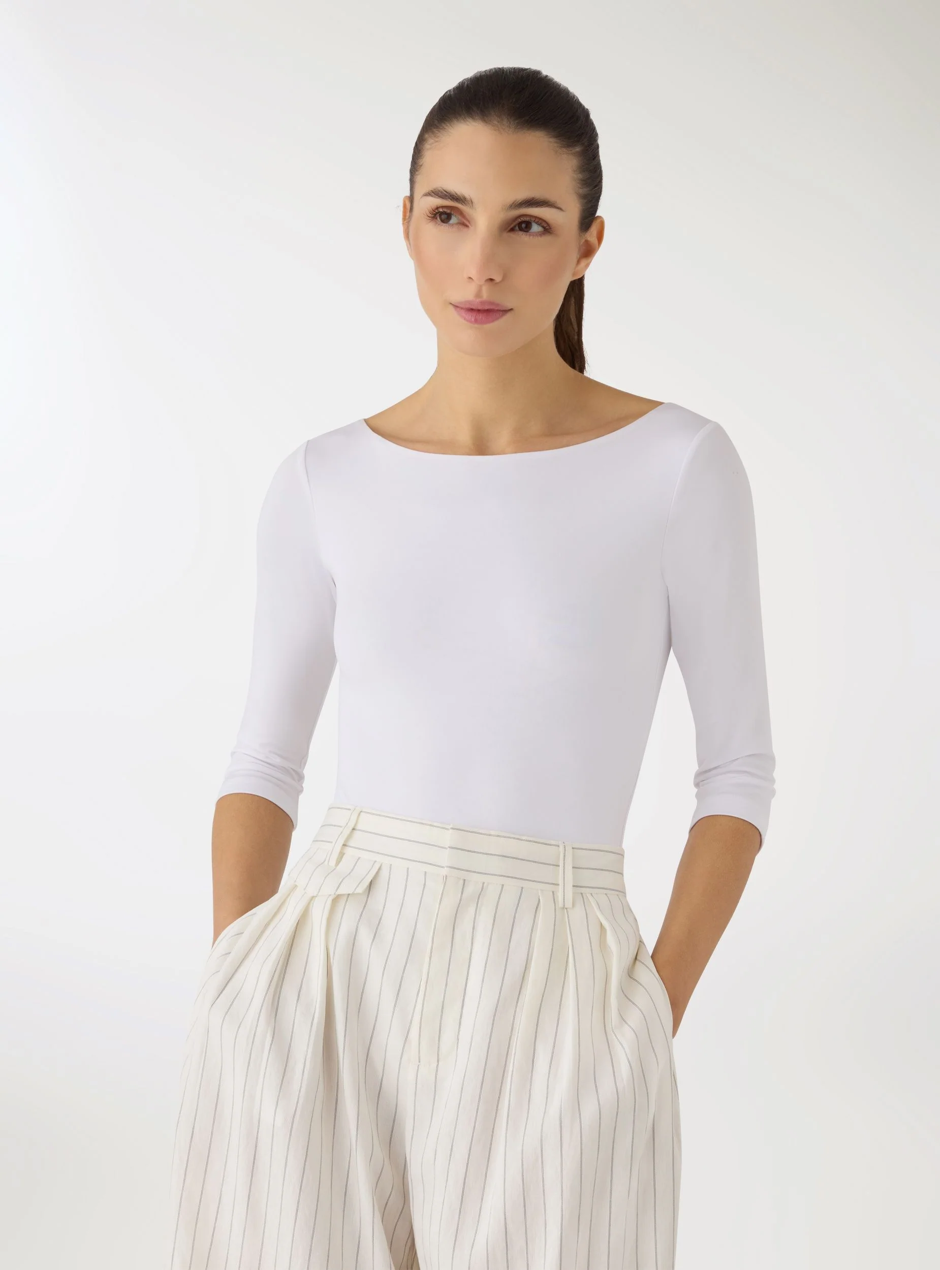 Body con scollo a barca - Image 2