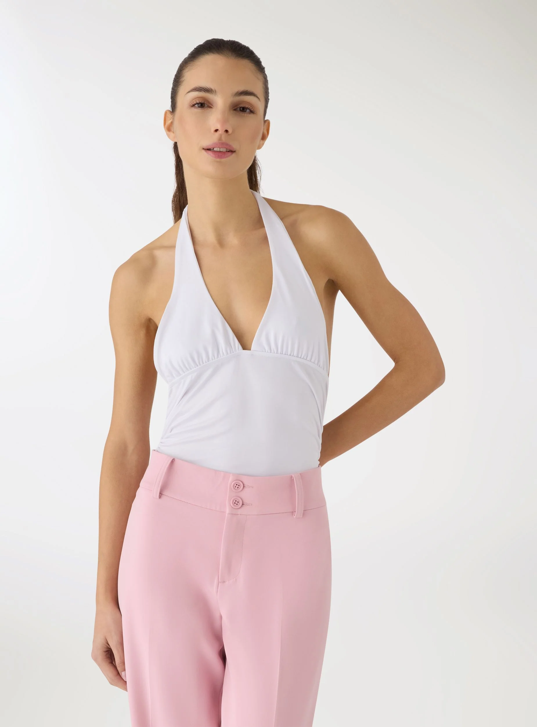 Body con scollo halterneck - Image 2