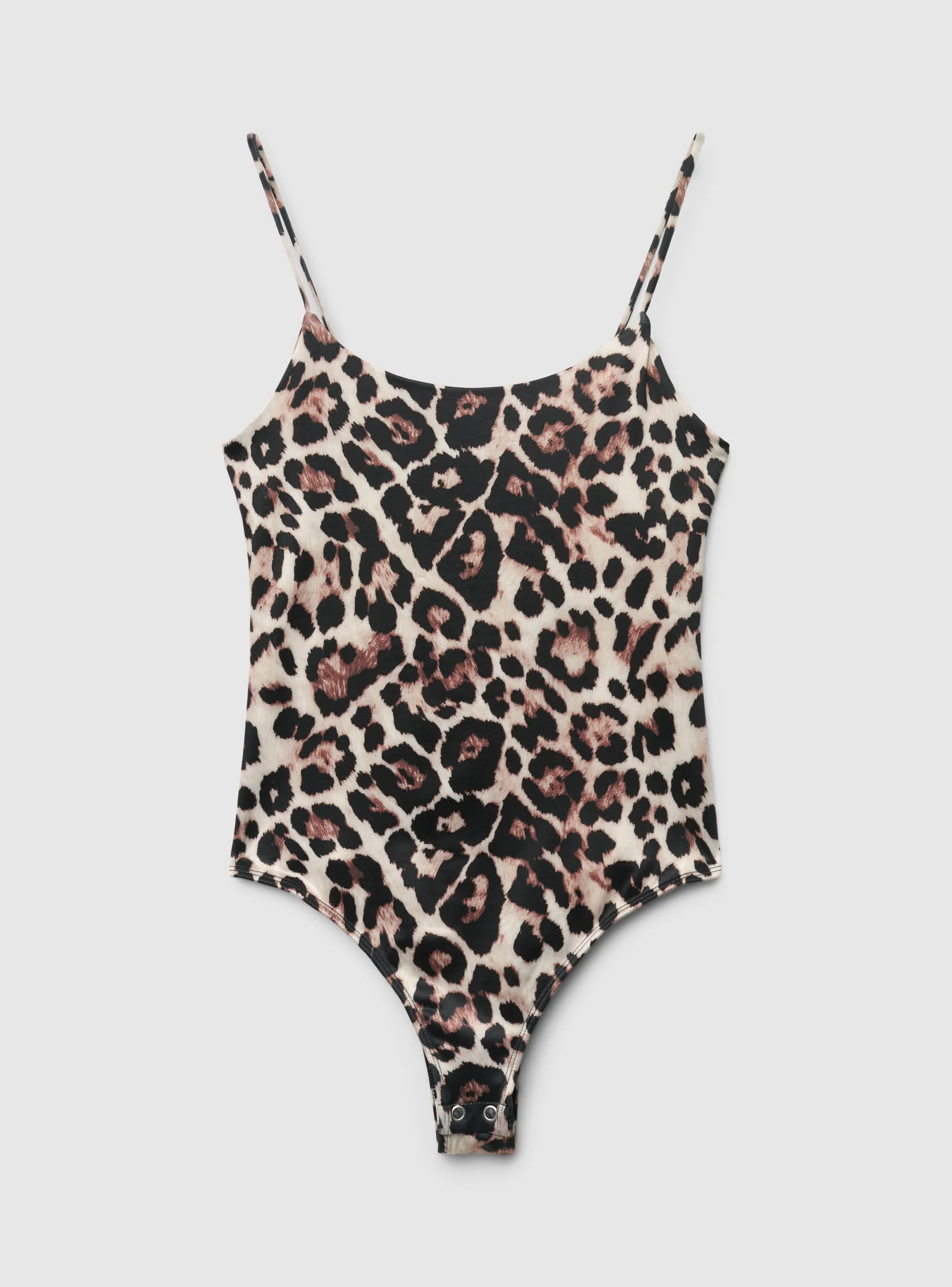 Body con spalline sottili animalier - Image 5