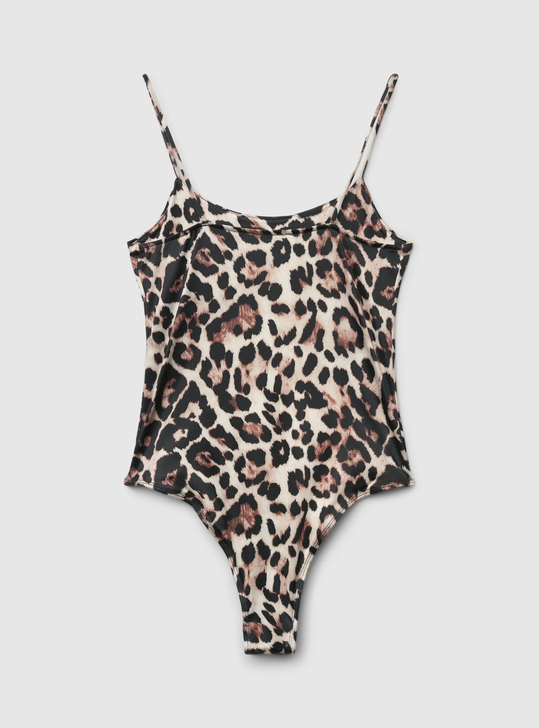 Body con spalline sottili animalier - Image 6