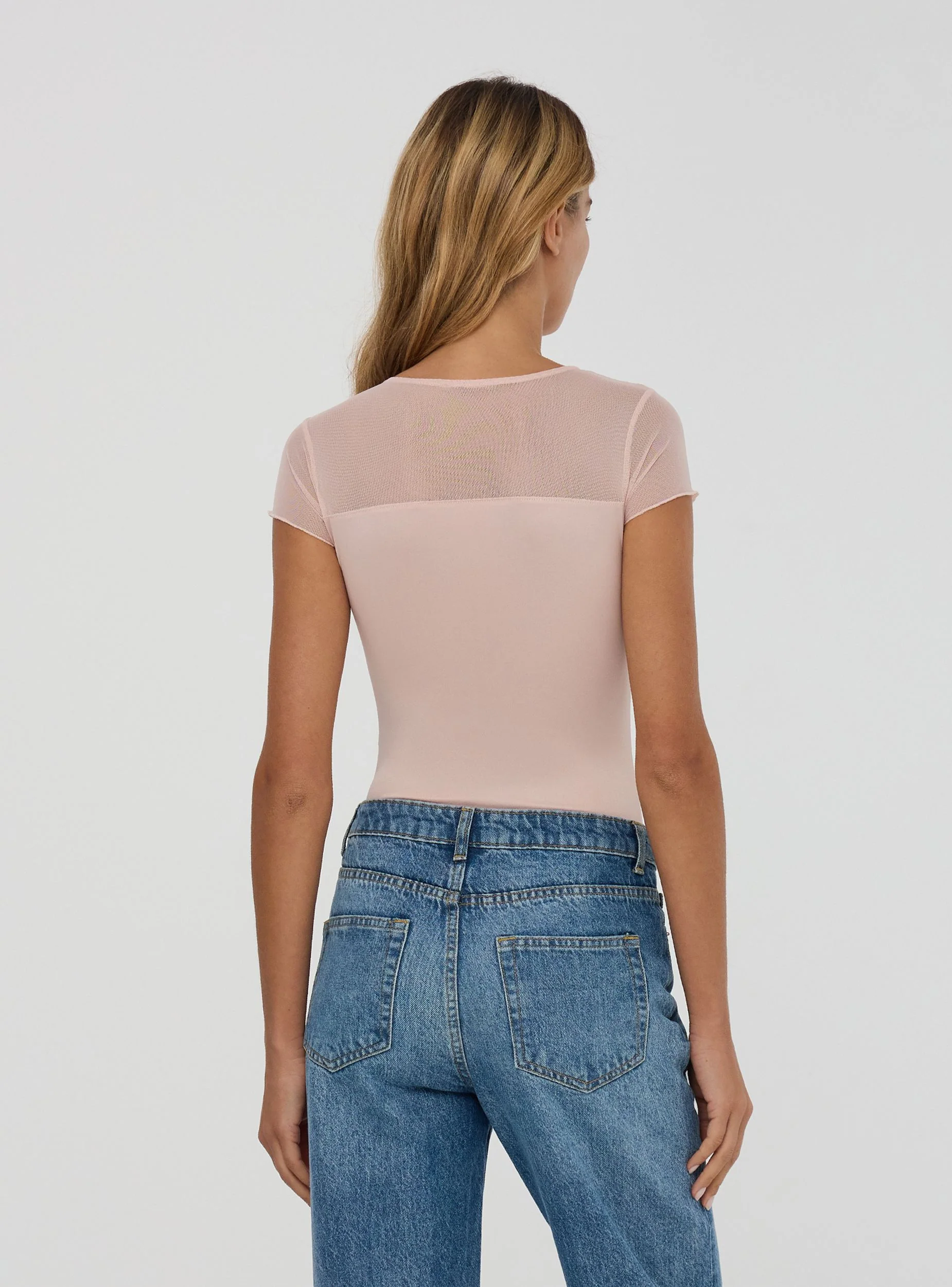 Body elasticizzato con inserti in pizzo - Image 2