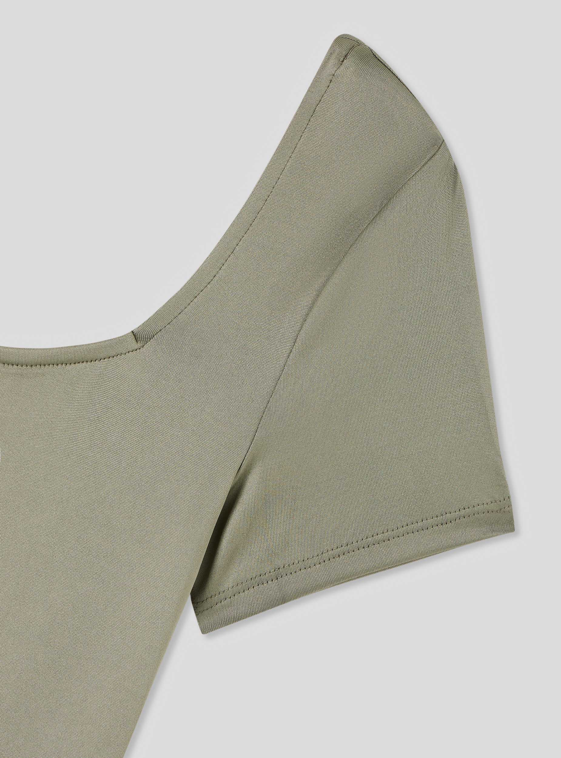 Body elasticizzato con scollo quadrato - Image 4
