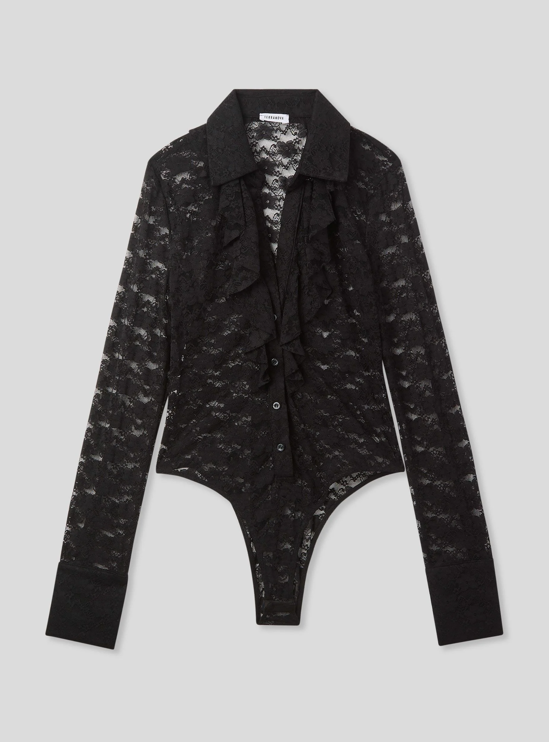 Body in pizzo  con rouches - Image 6
