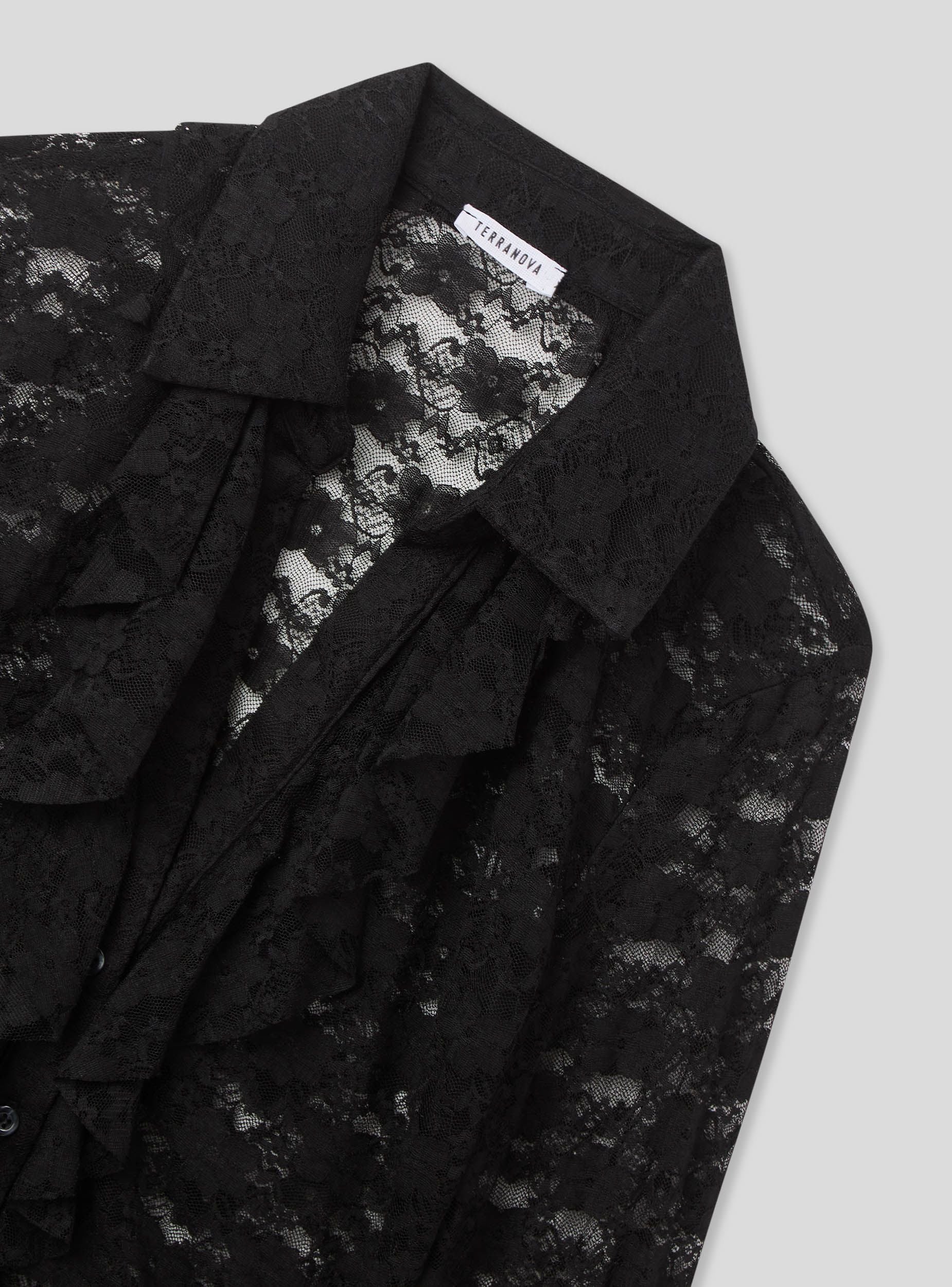 Body in pizzo  con rouches - Image 7