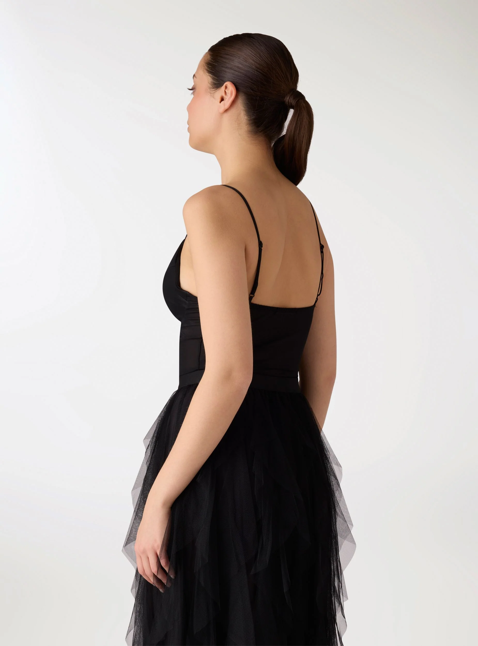 Body in tulle con coppe - Image 2