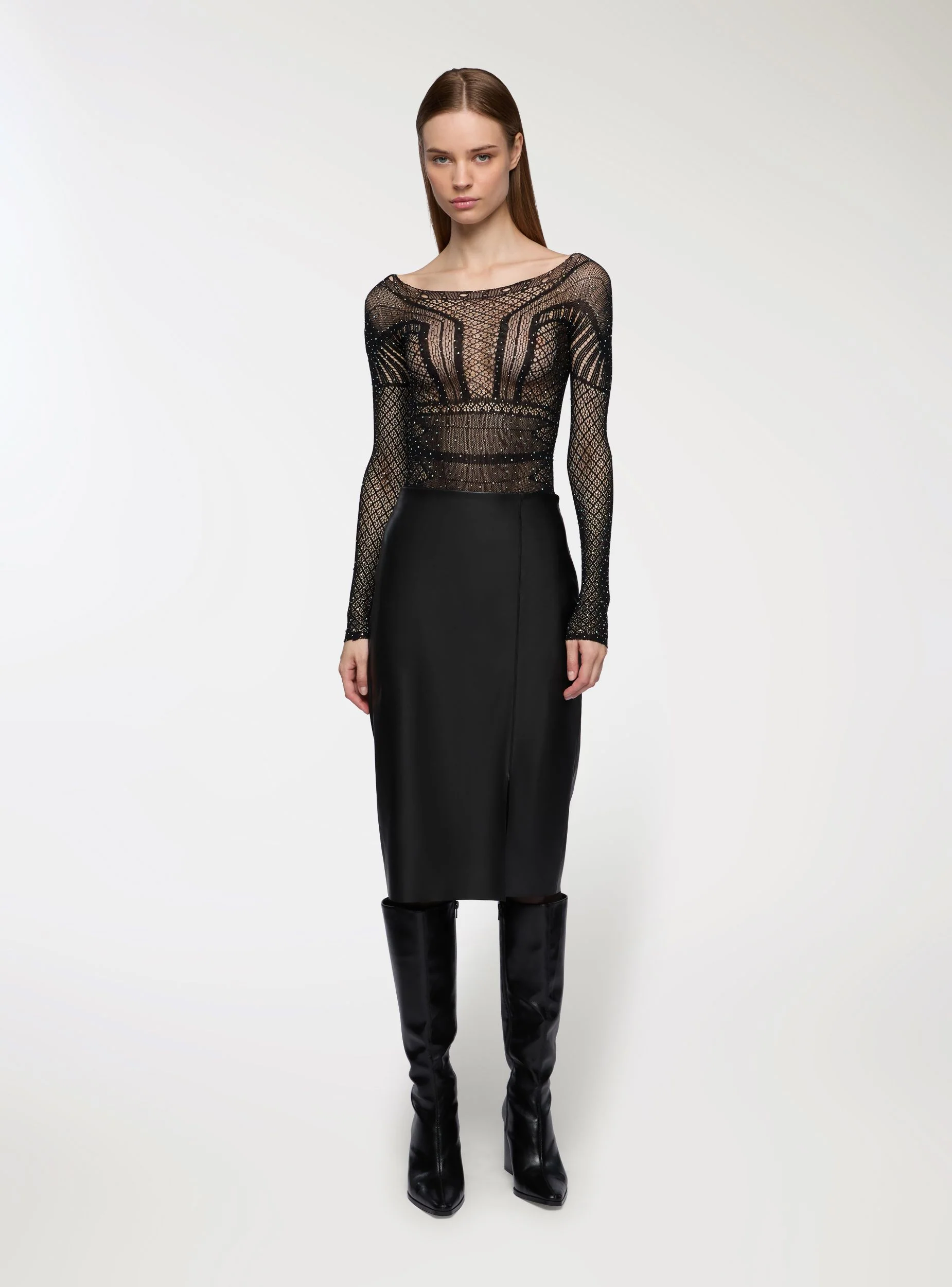 Body seamless con strass