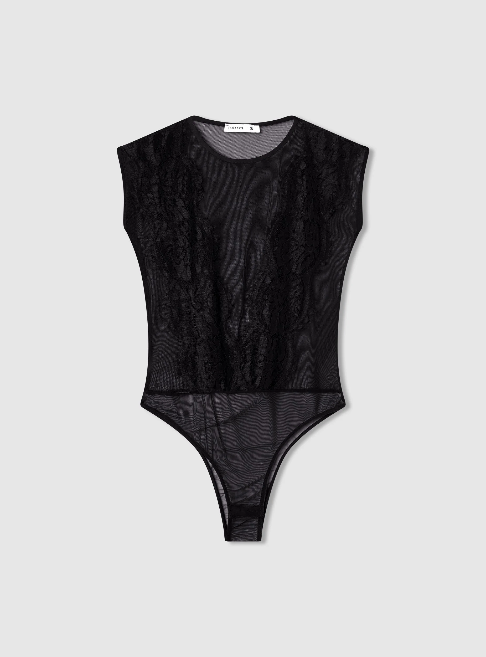 Body semitrasparente con pizzo - Image 6