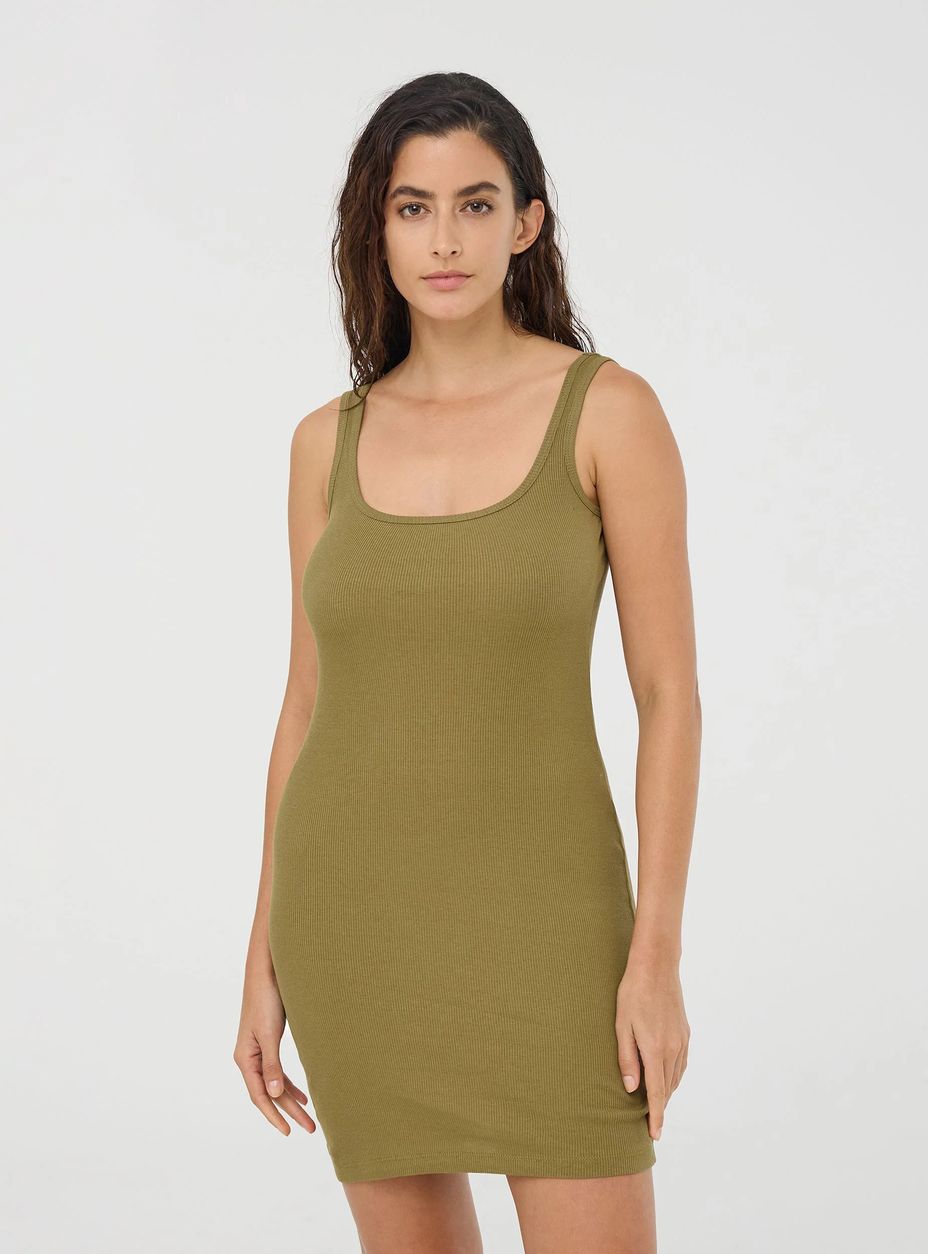 Bodydress con scollo quadrato tinta unita - Image 5