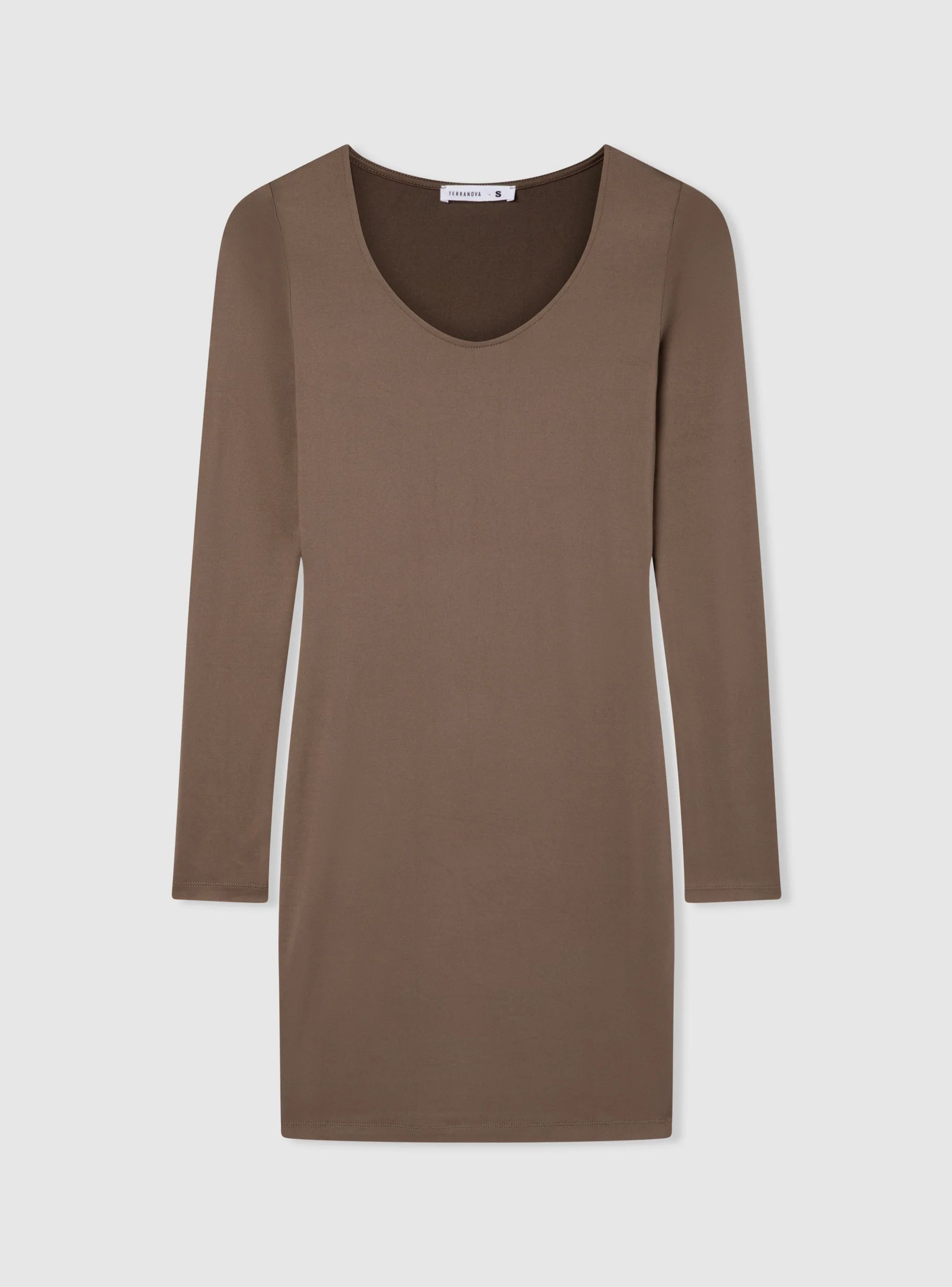 Bodydress scollo ampio in tessuto caldo - Image 6
