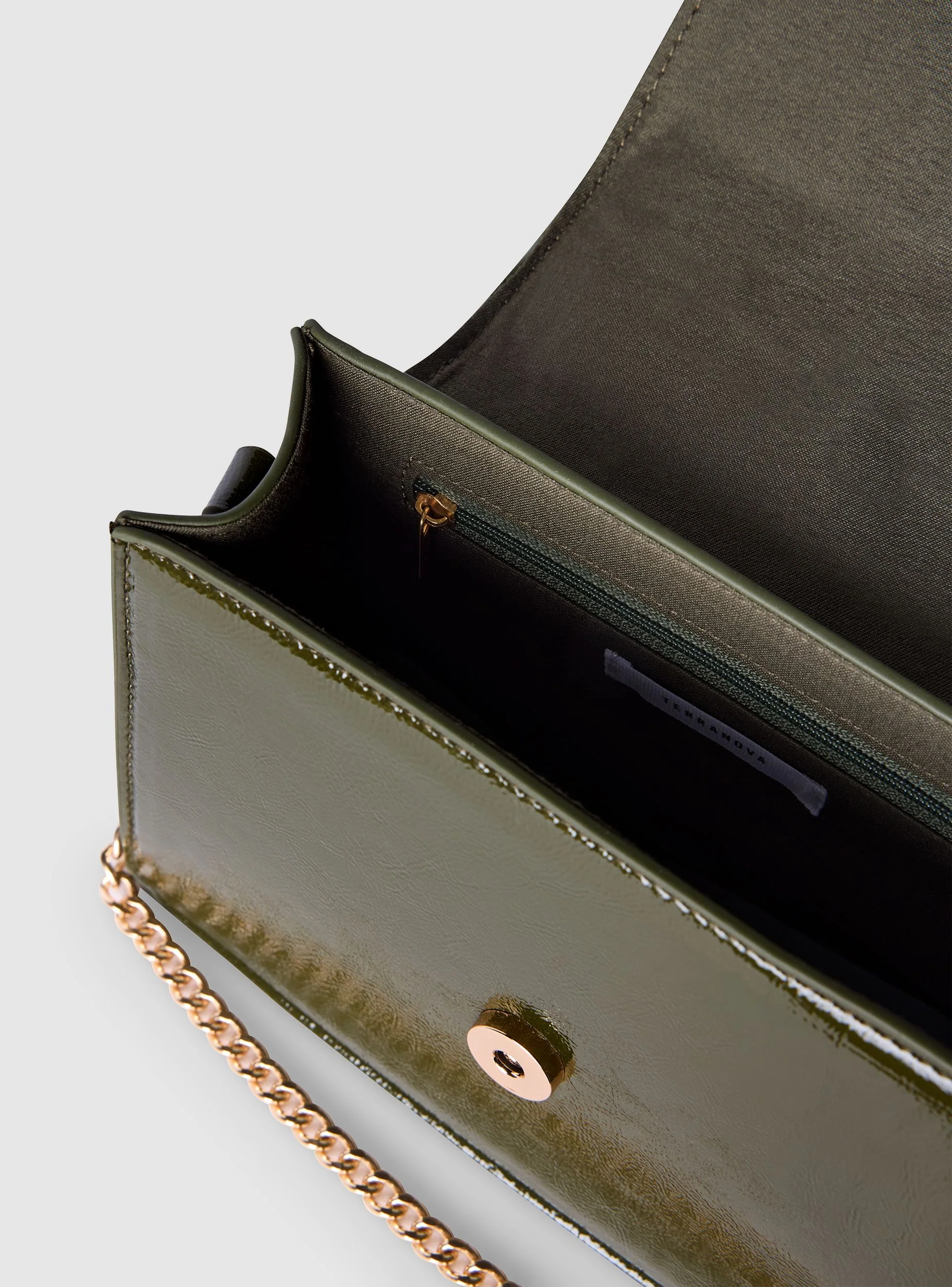 Borsa a tracolla effetto vernice - Image 3