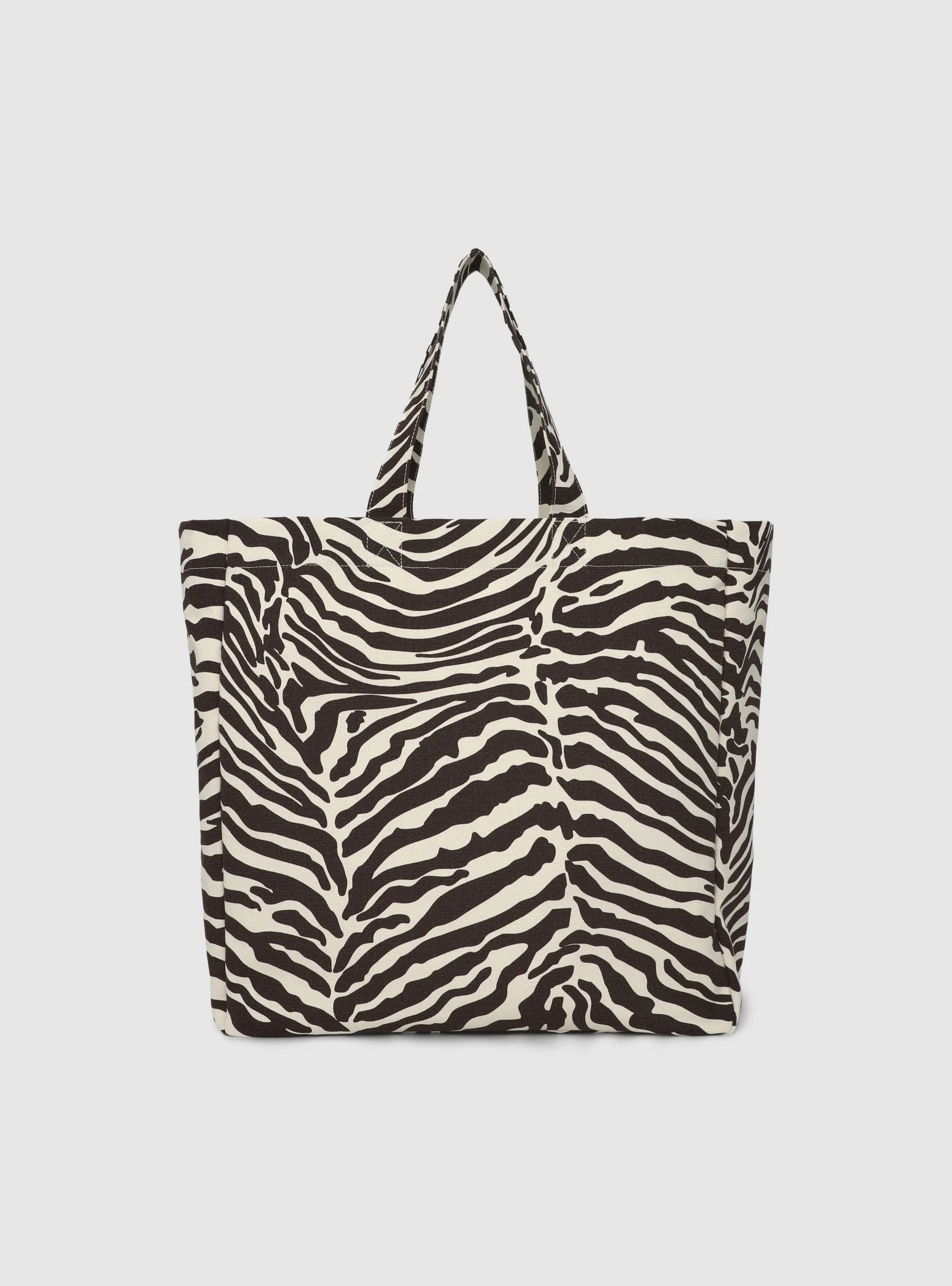 Borsa mare con stampa zebrata - Image 3
