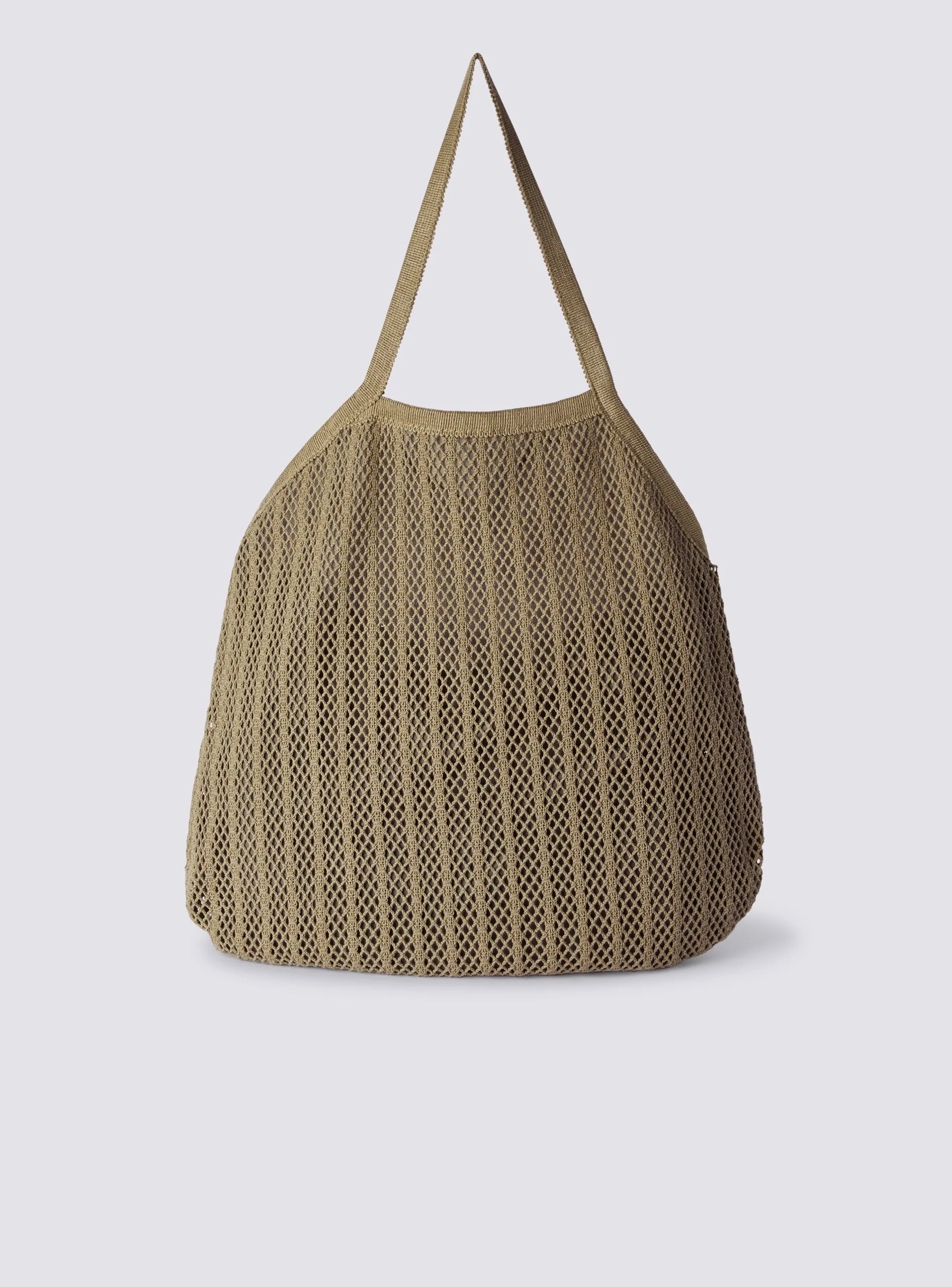 Borsa shopper grande in maglia - Image 2