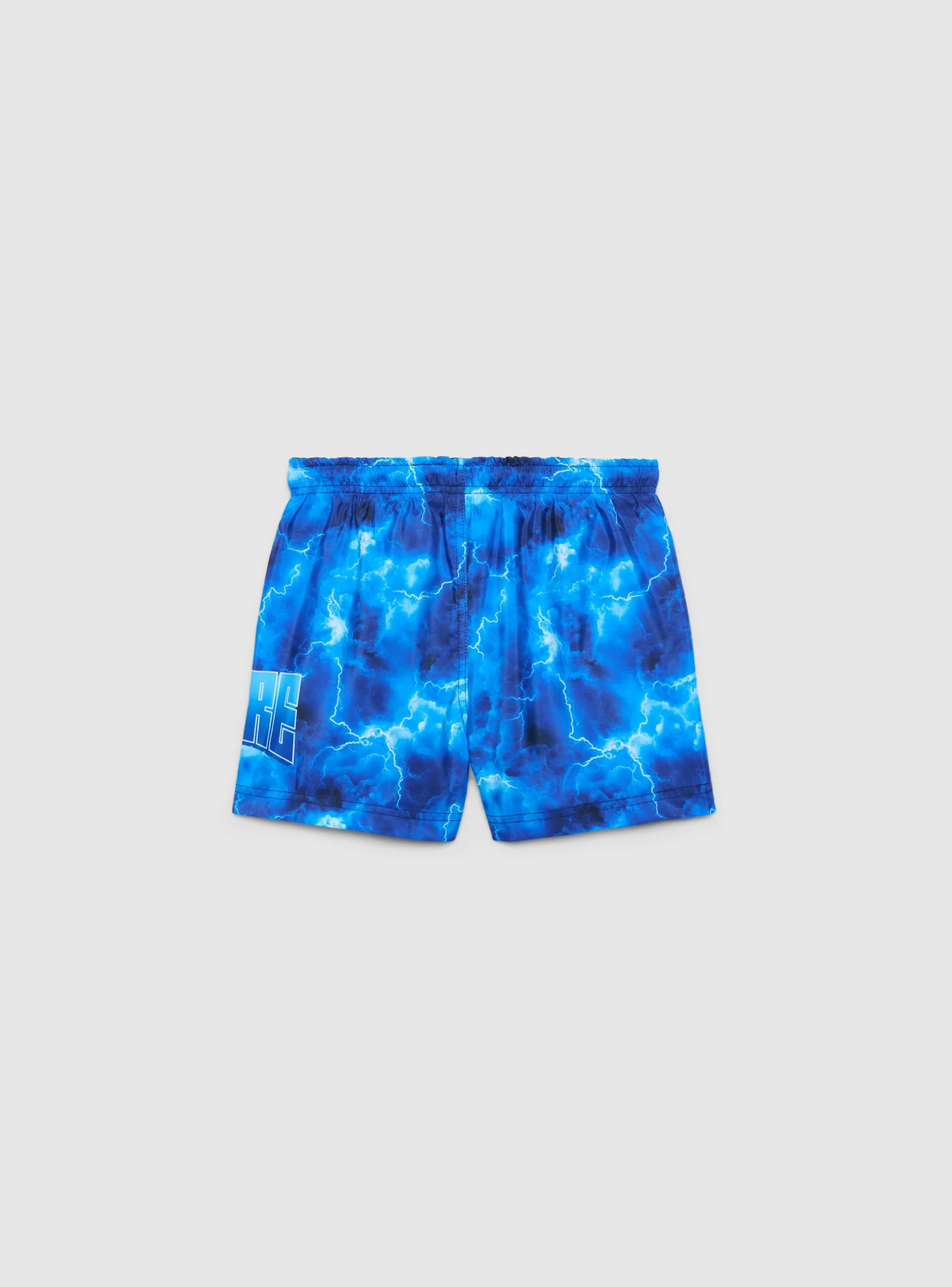 Boxer mare con stampa fulmini e scritta - Image 6
