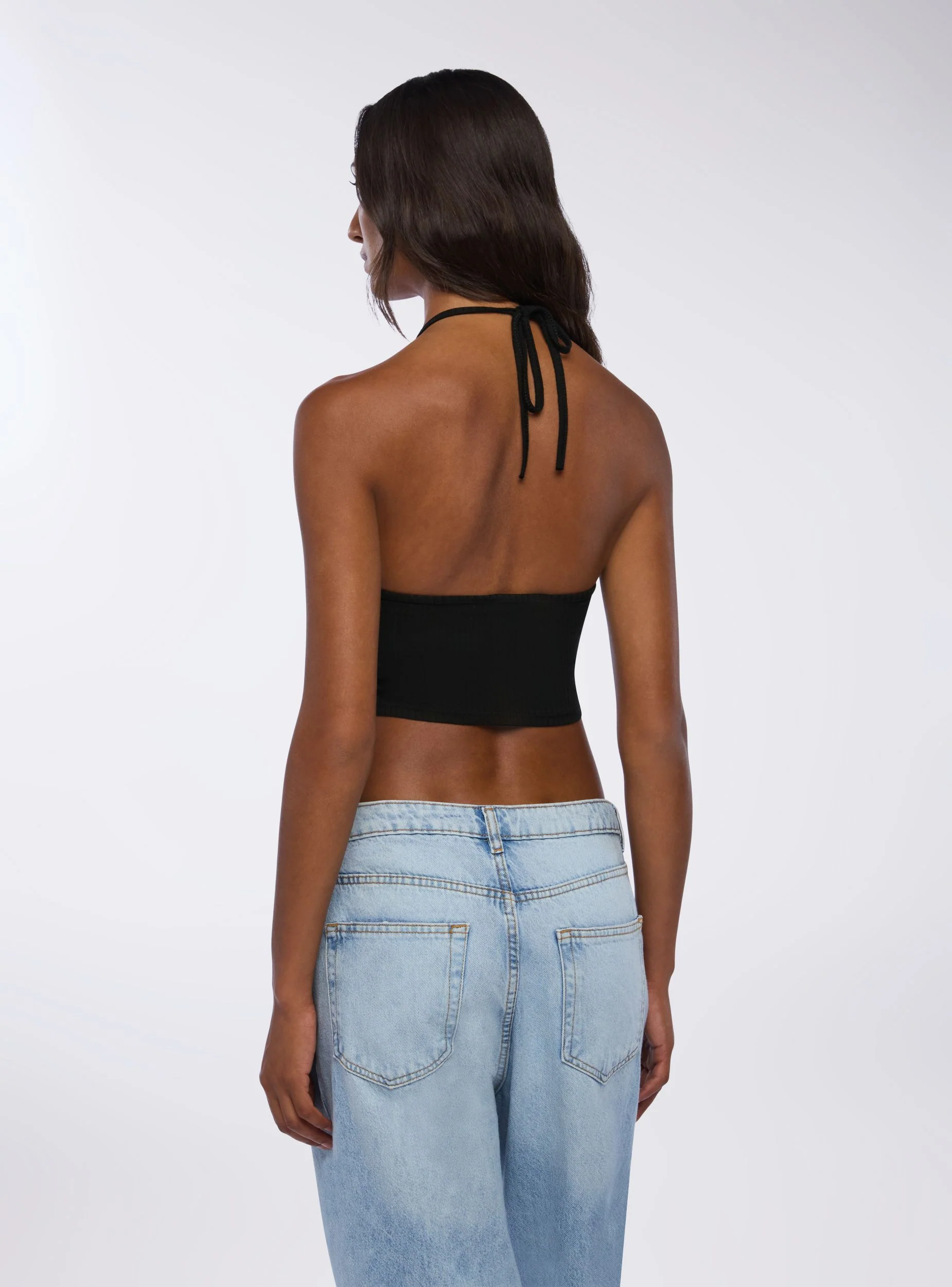 Bra halterneck con oblò - Image 4