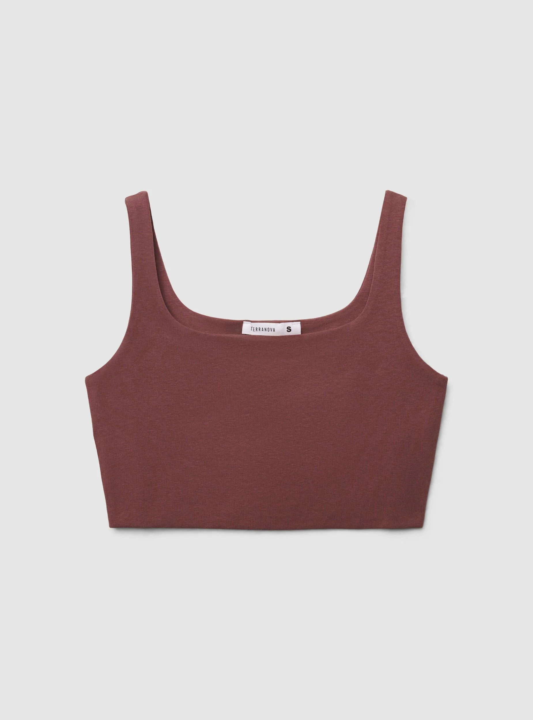 Bra top scollo quadrato tinta unita - Image 5