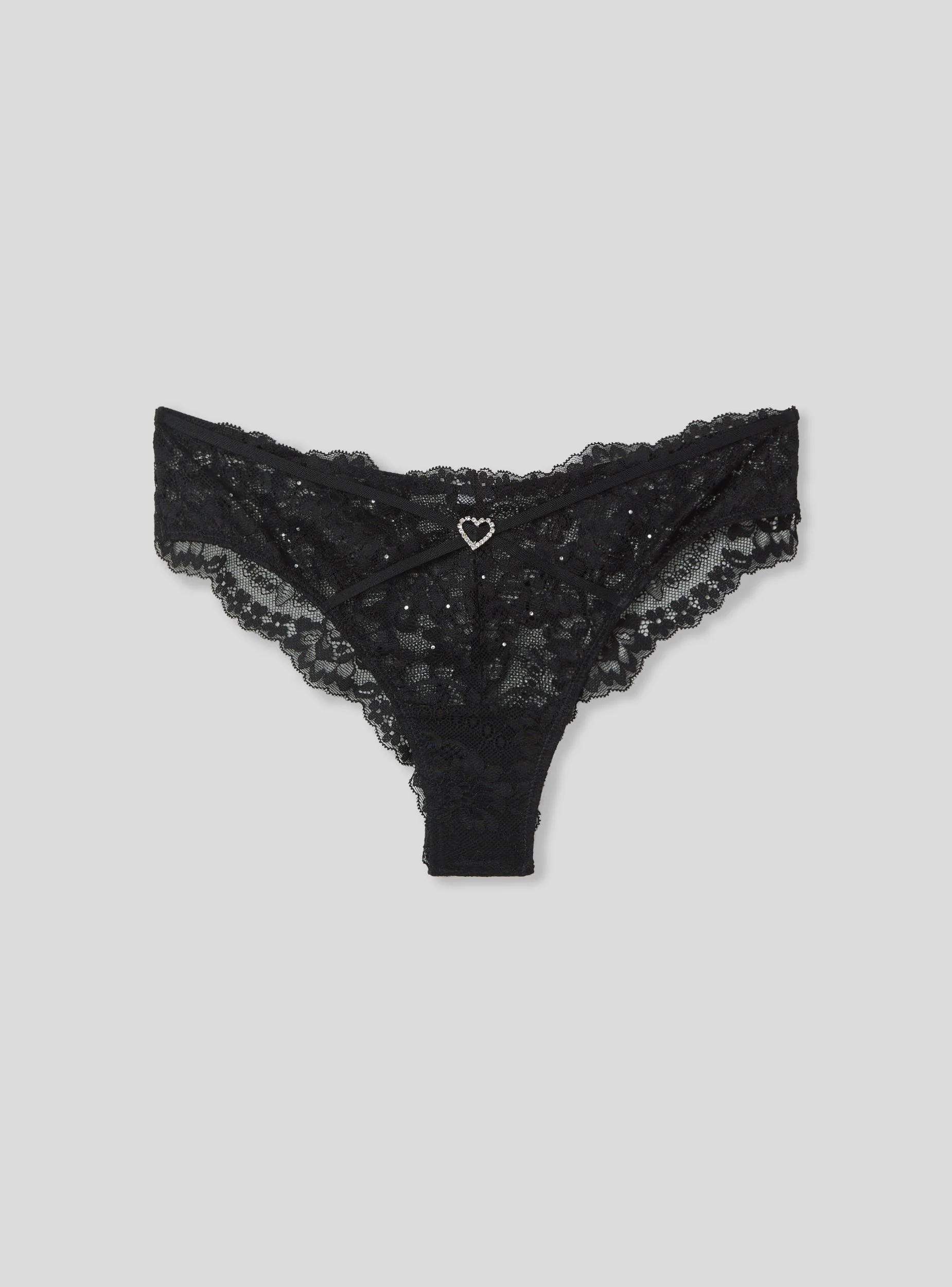 Brasiliana in pizzo con cuore in strass - Image 4
