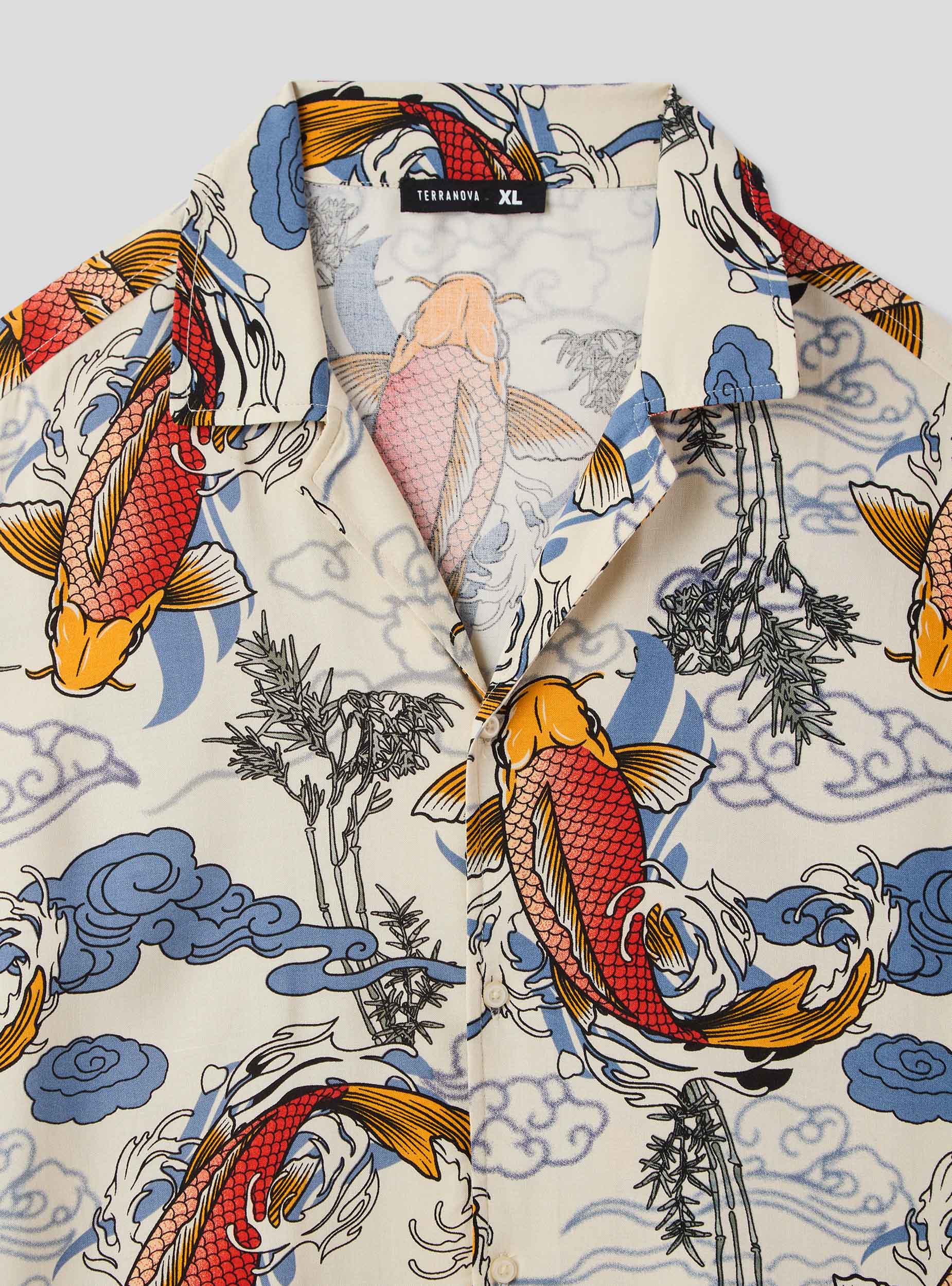 Camicia a fantasia con carpe - Image 2