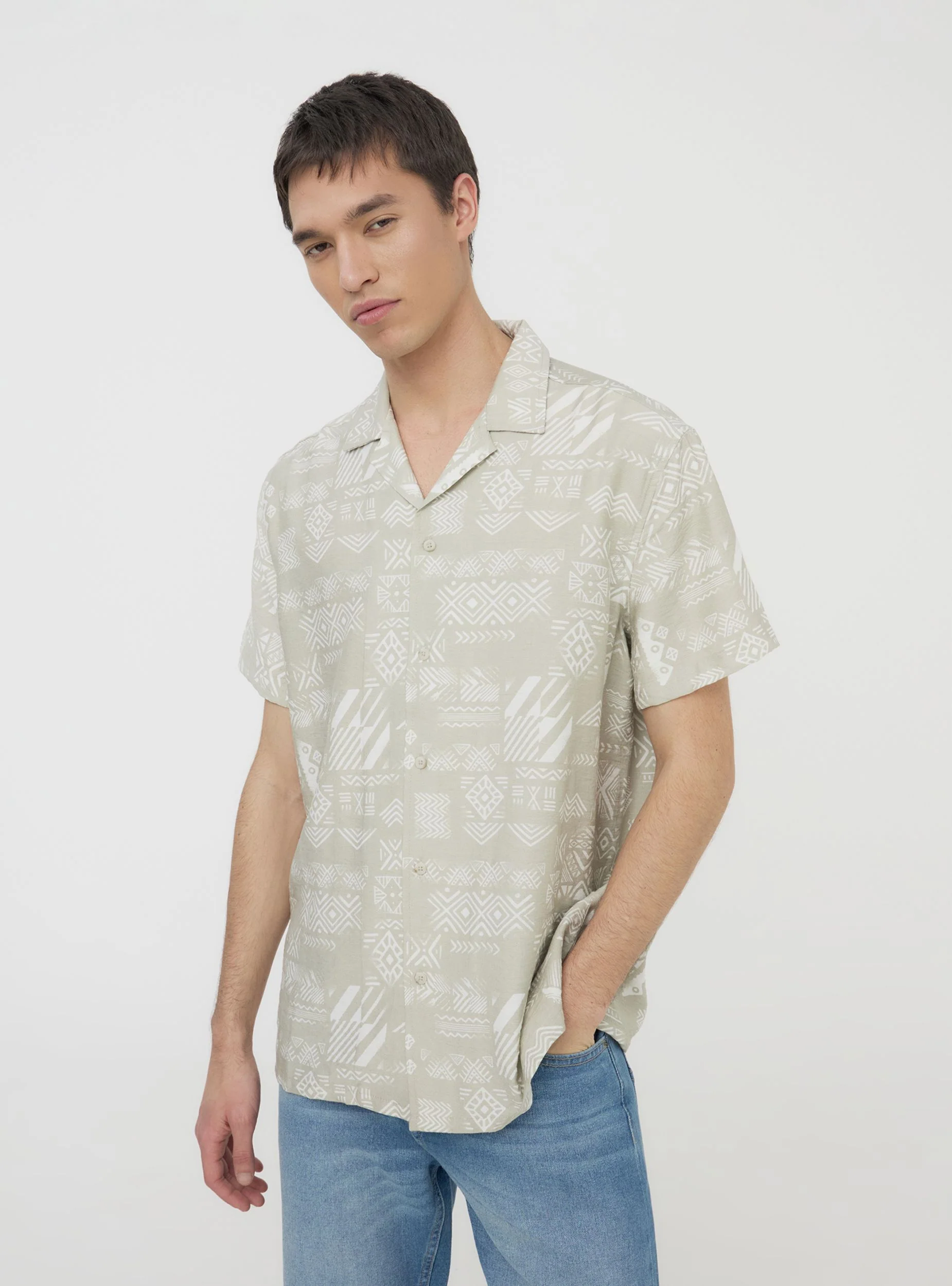 Camicia a fantasia etnica - Image 2