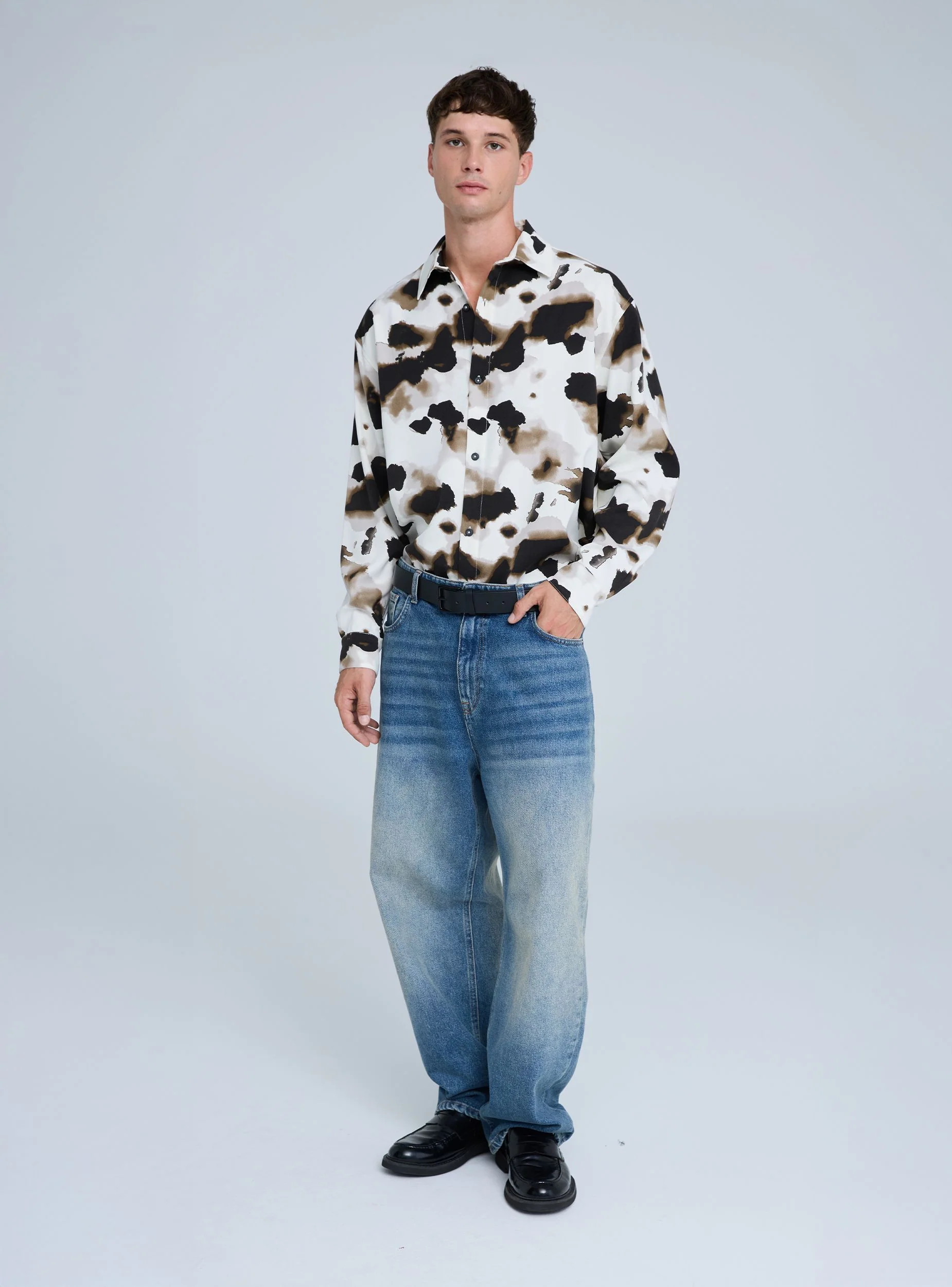 Camicia a fantasia maniche lunghe - Image 2