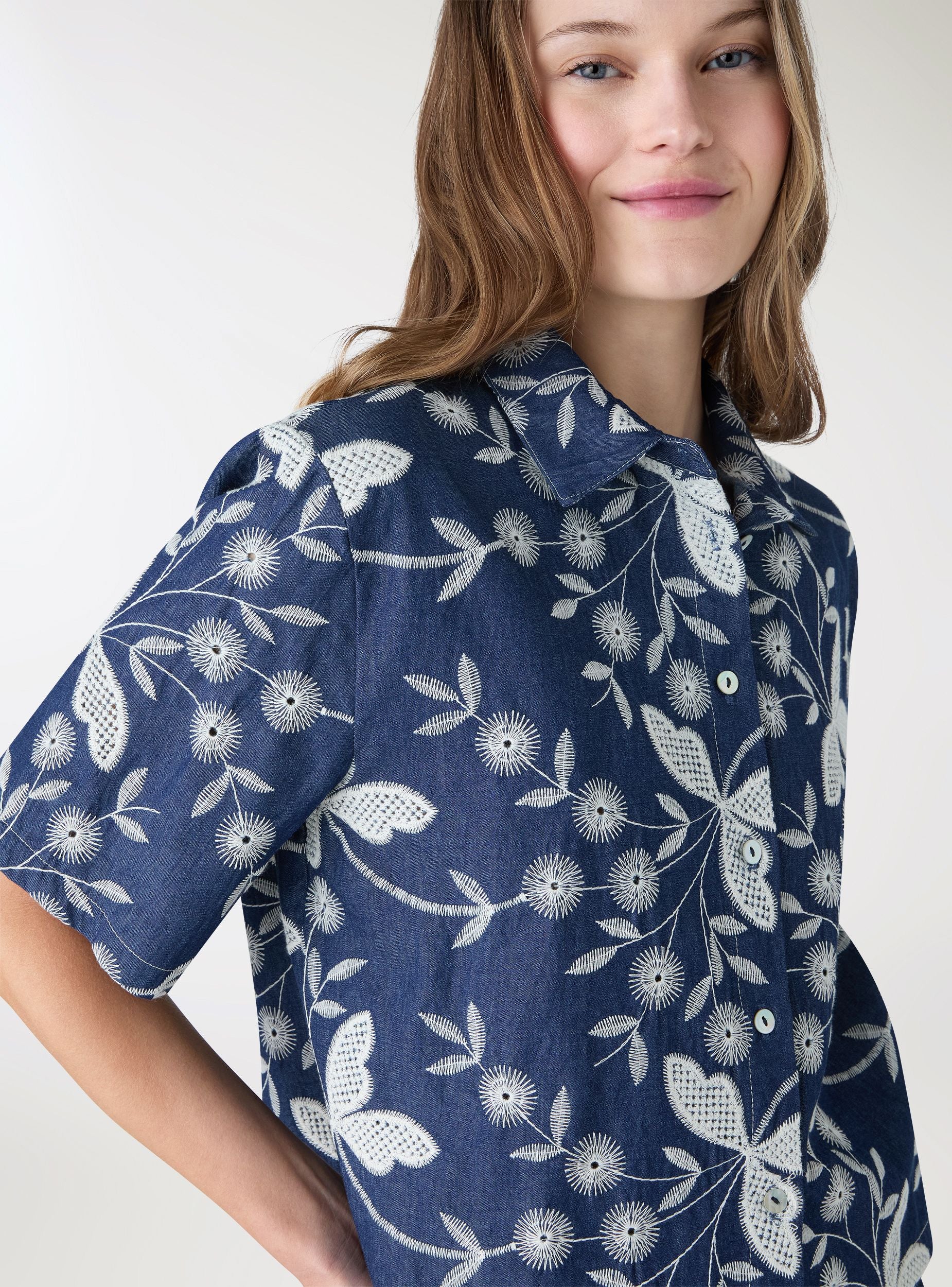 Camicia a maniche corte con stampa floreale - Image 4